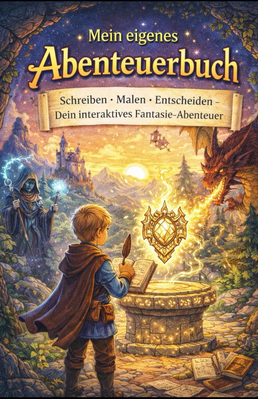 Mein eigenes Abenteuerbuch: Schreiben · Malen · Entscheiden – Dein interaktives Fantasie-Abenteuer