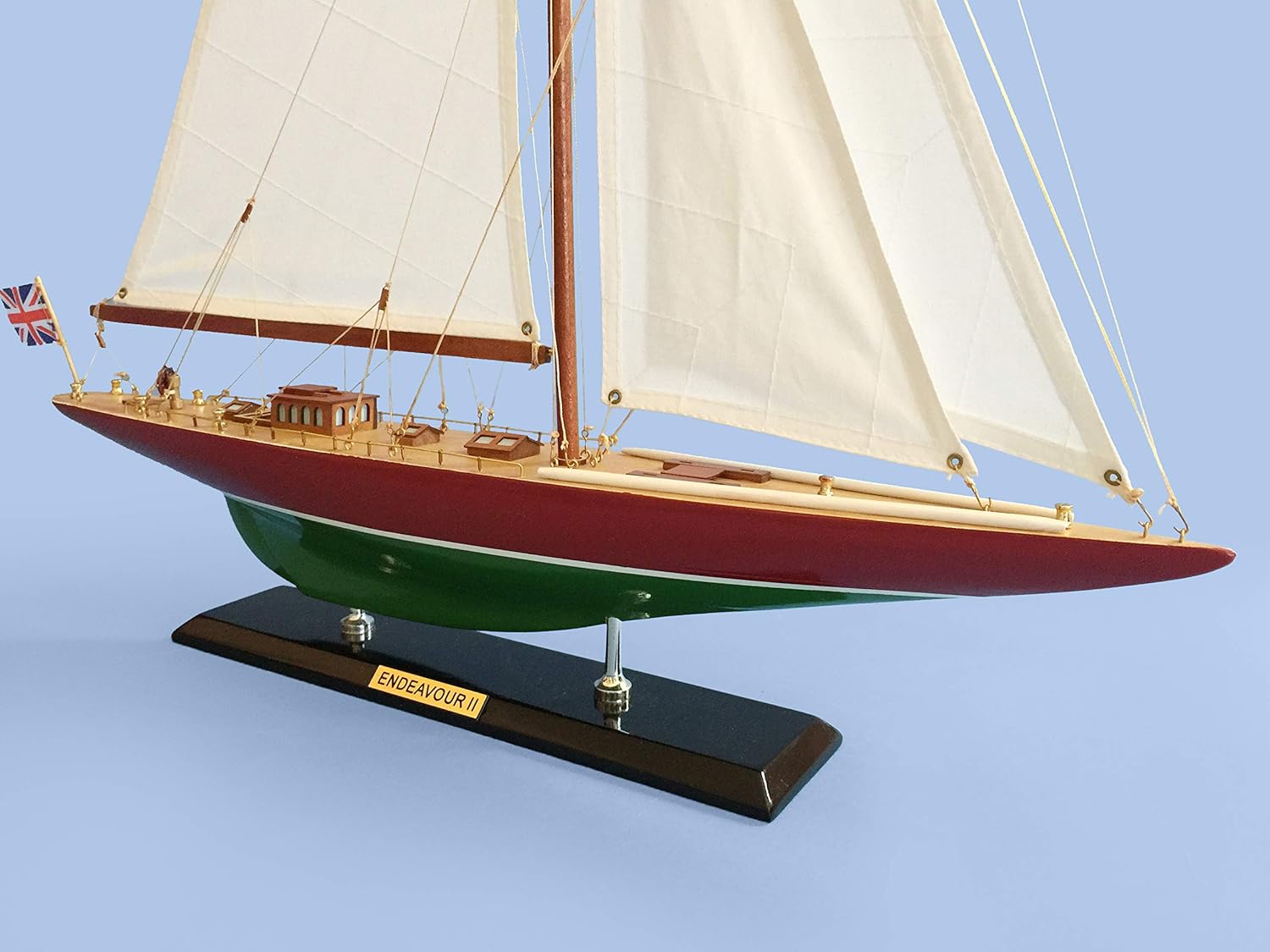 LK Wooden Endeavor Model Sailboat Decoration 27"