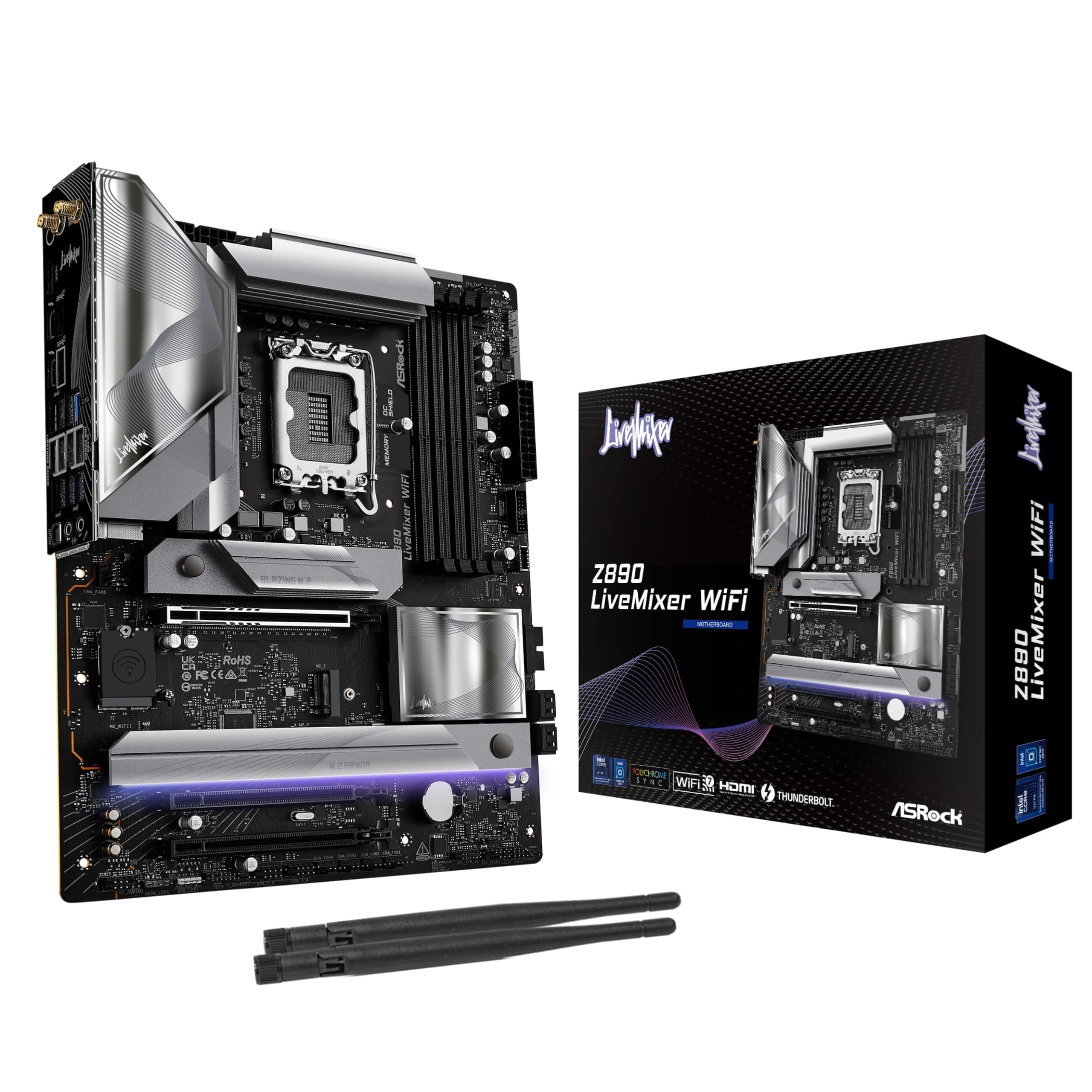 Amazon | ASRock マザーボード Z890 LiveMixer WiFi Intel CPU Core