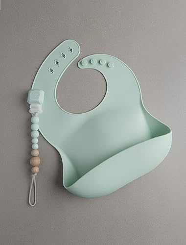 Miniatura 51 de Loulou Lollipop - Babero de silicona suave y resistente al agua para bebés y niños pequeños de 3 a 36 meses, fácil de limpiar, ajustable y agarra