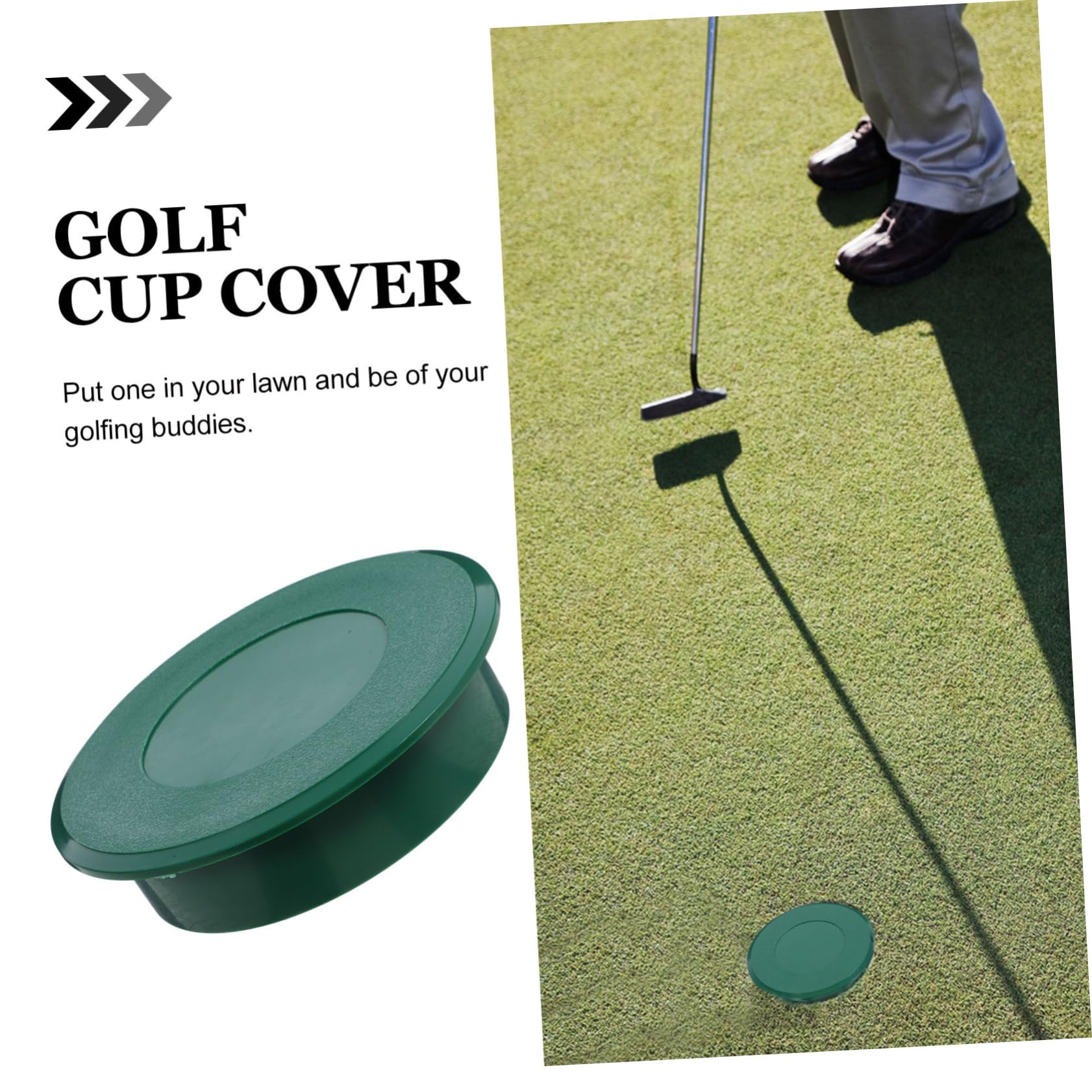 KOMBIUDA Golf Cup Hole Cup for Practice Training Aid Plastic Portable Home Office Traveling