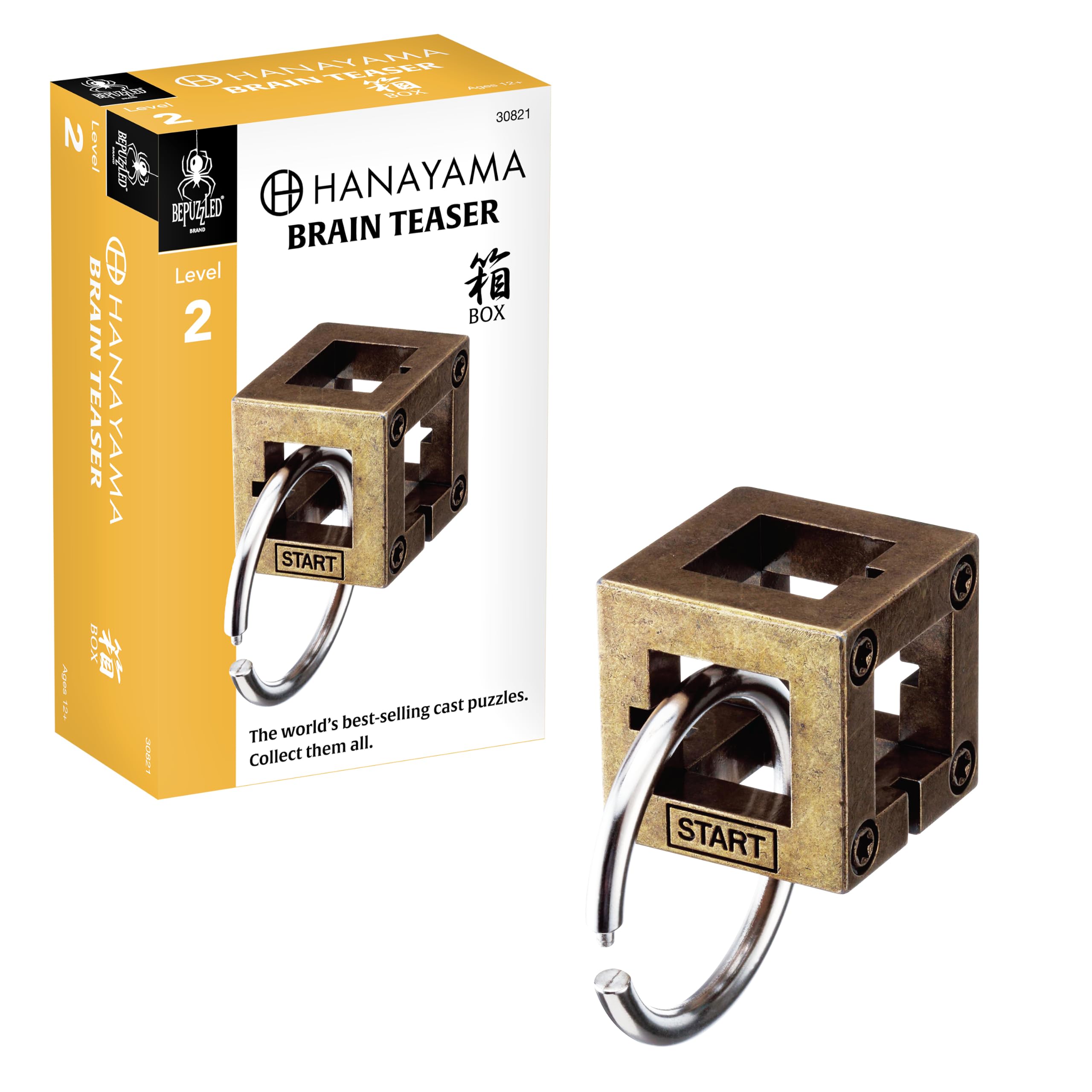Amazon.com: BePuzzled |Box Hanayama Metal Brainteaser Puzzle Mensa
