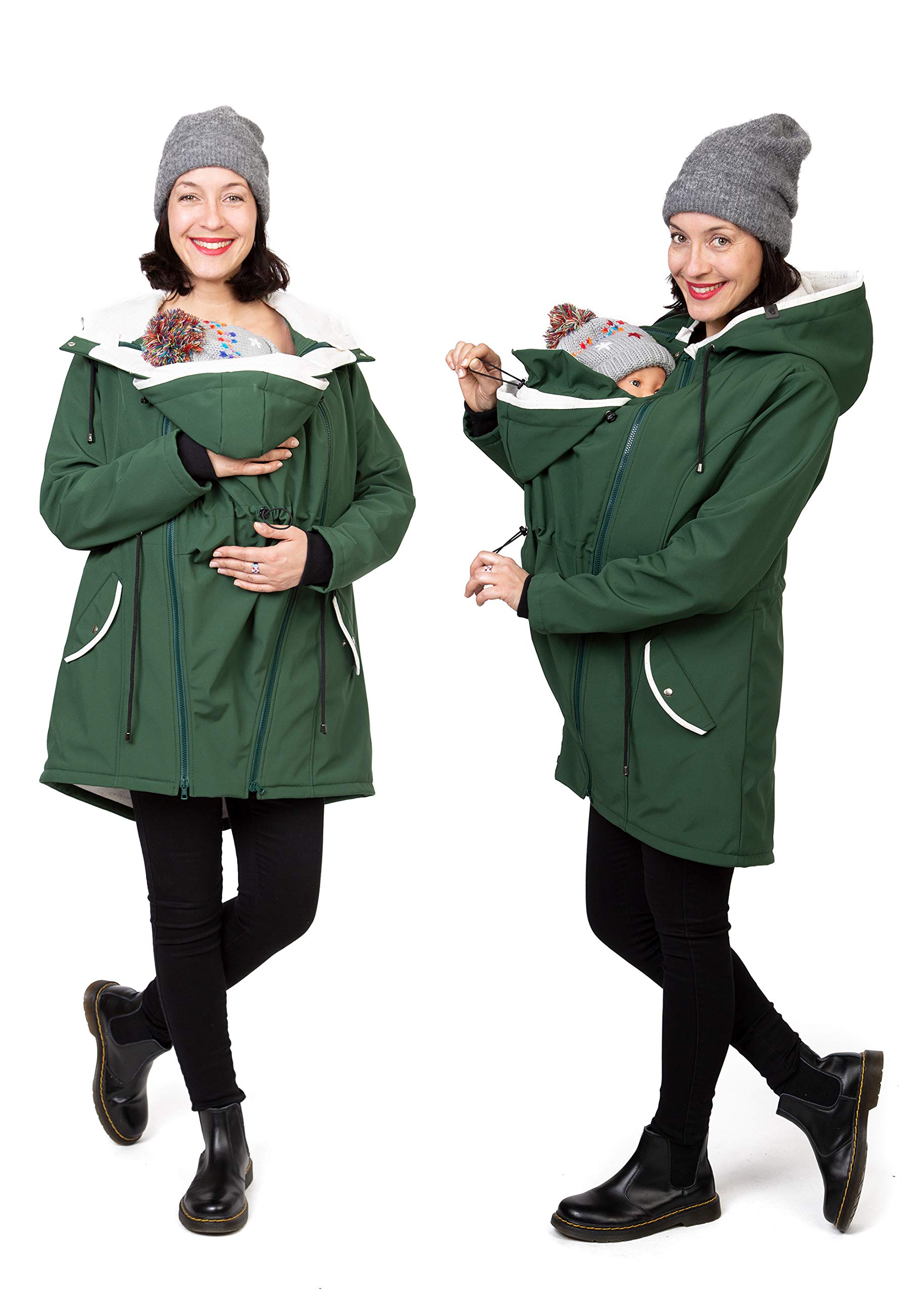Viva la Mama Parka 4 in 1 da indossare sulla schiena o sul petto, softshell per tutte le stagioni – PINA