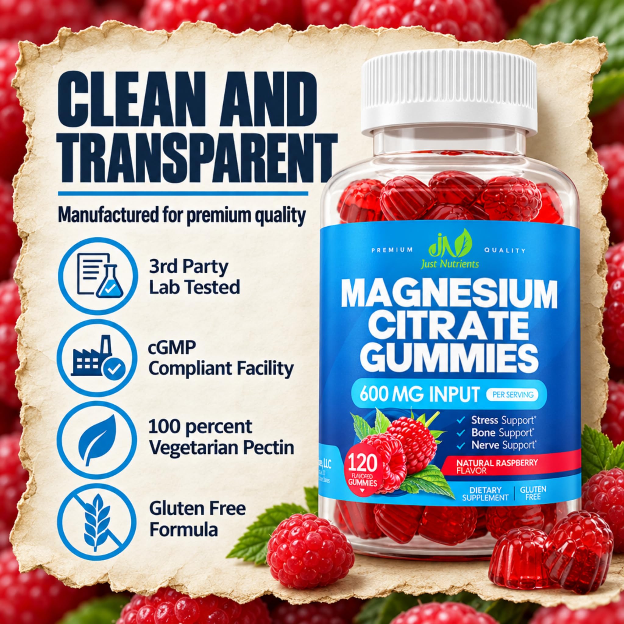 Magnesium Citrate 600mg Gummies (120 Count) — Amazon image 6