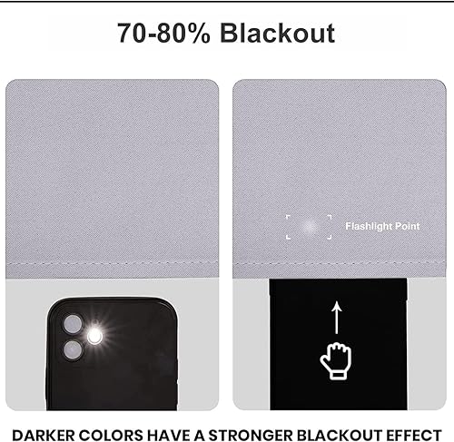 Miniatura 6 de Magic Drapes Cortinas plisadas opacas para sala de estar y dormitorio, cortinas opacas con aislamiento térmico para oscurecer la habitación, paneles