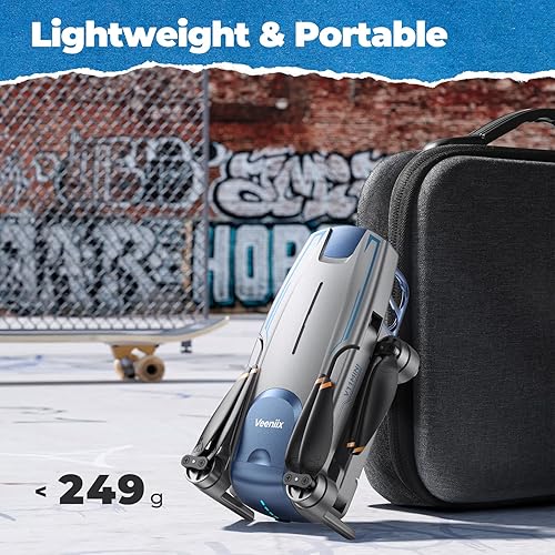 Miniatura 7 de V11MINI Drones con cámara para adultos 4K, menos de 8.78 oz, tiempo de vuelo de 60 minutos con 2 baterías, transmisión de 5 GHz, retorno automático