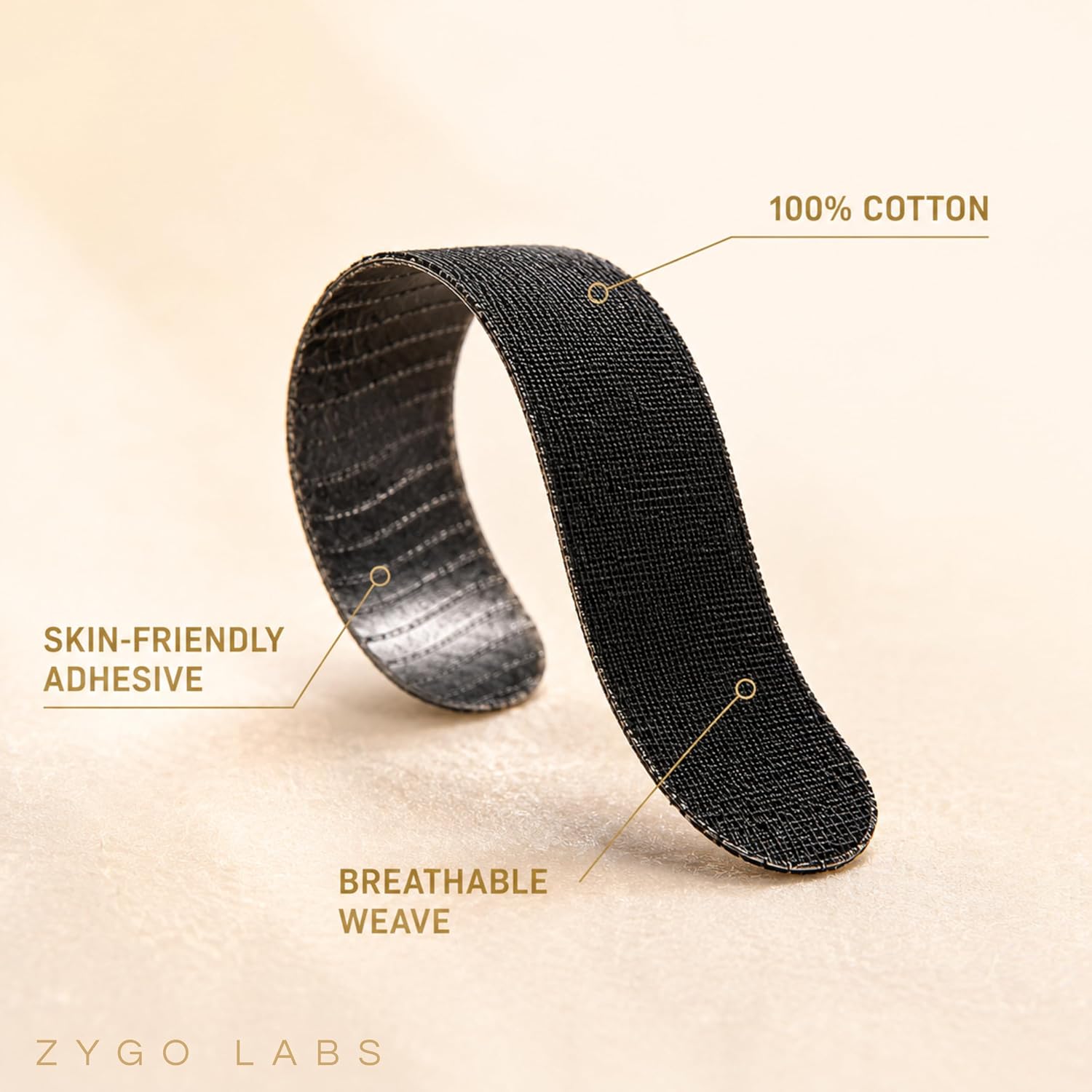 Zygomatic Face Tape - Zygo Tape Face Strips for Facial Posture & Definition | Skin-Friendly Cotton Face Tape for Men & Women, Daily Myofunctional Habits - 120 Strips, 30 Day Supply image 4