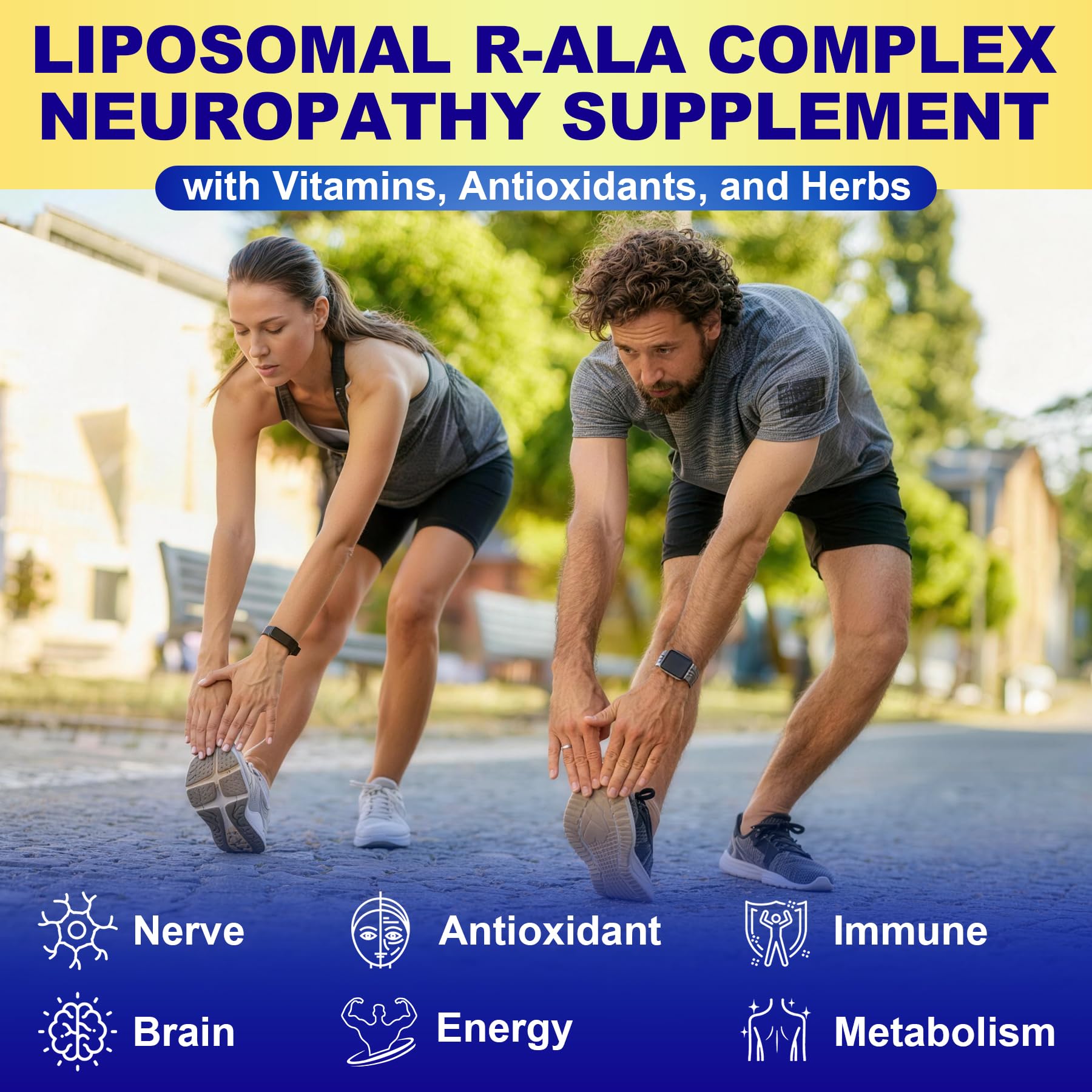 28-in-1 R Alpha Lipoic Acid 1400mg Neuropathy Supplements, 120 Capsules — Amazon image 3