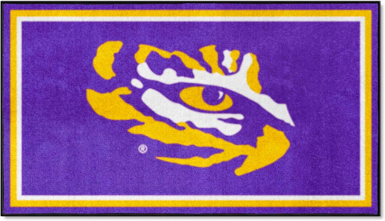 FANMATS 19747 NCAA LSU Tigers 3ft. x 5ft. Plush Area Rug | Sports Fan Area Rug, Home Decor Rug and Tailgating Mat