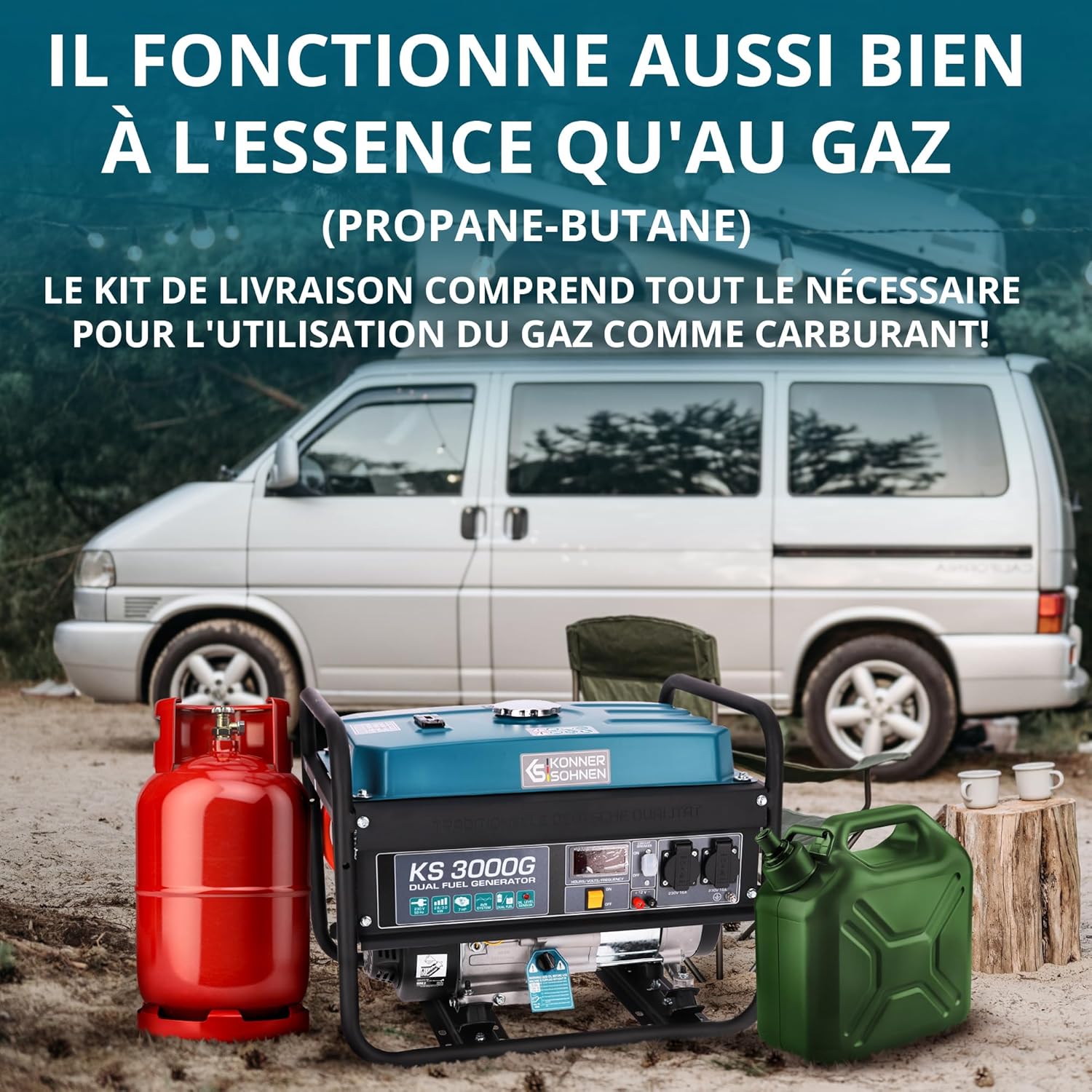 Könner & Söhnen KS 3000G Dual Fuel Setup