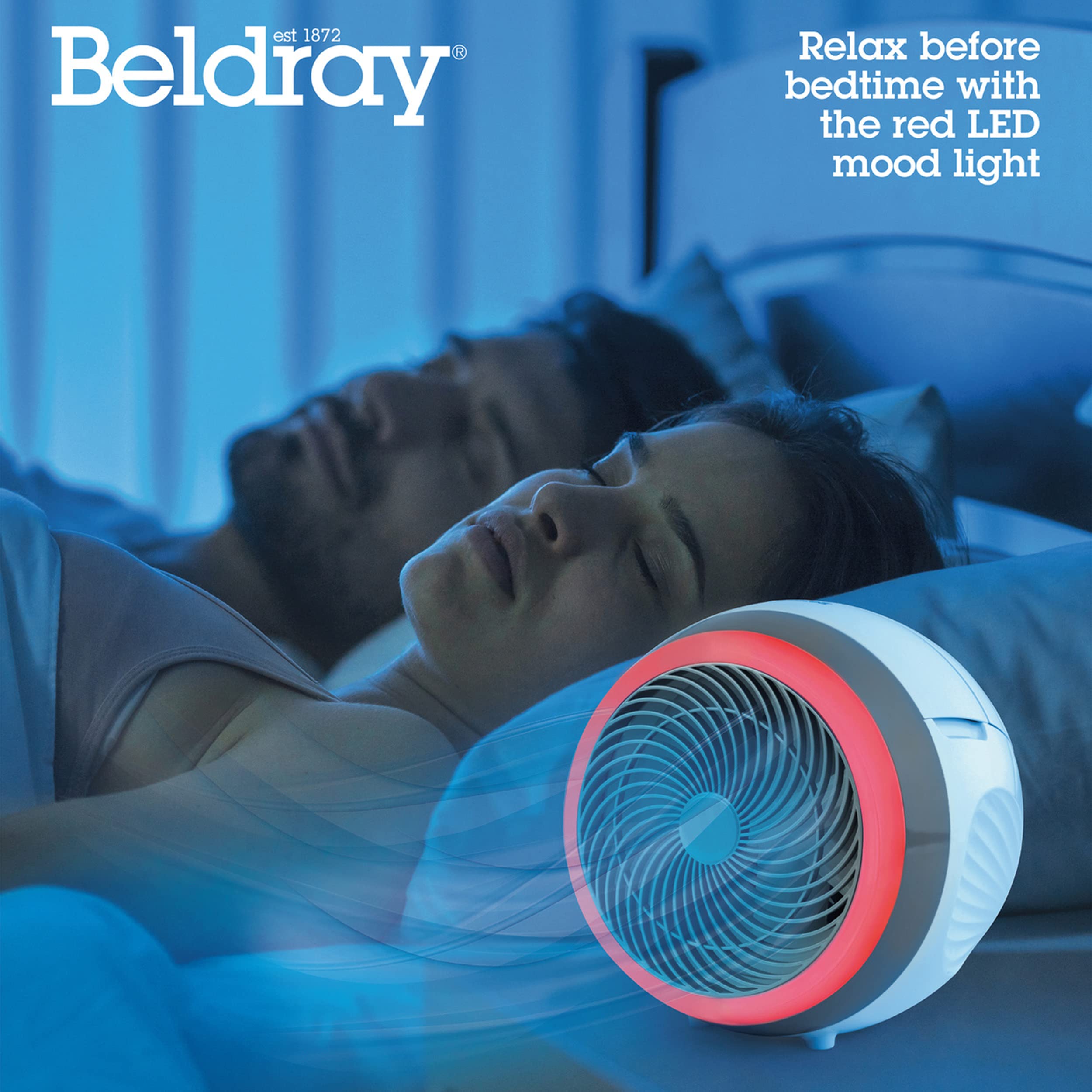 Beldray® EH3351VDE Arctic Dome osobisty klimatyzator ze wtyczka europejska, nastrojowym oswietleniem LED, dyfuzorem zapachu, 3 ustawieniami predkosci, 10 W
