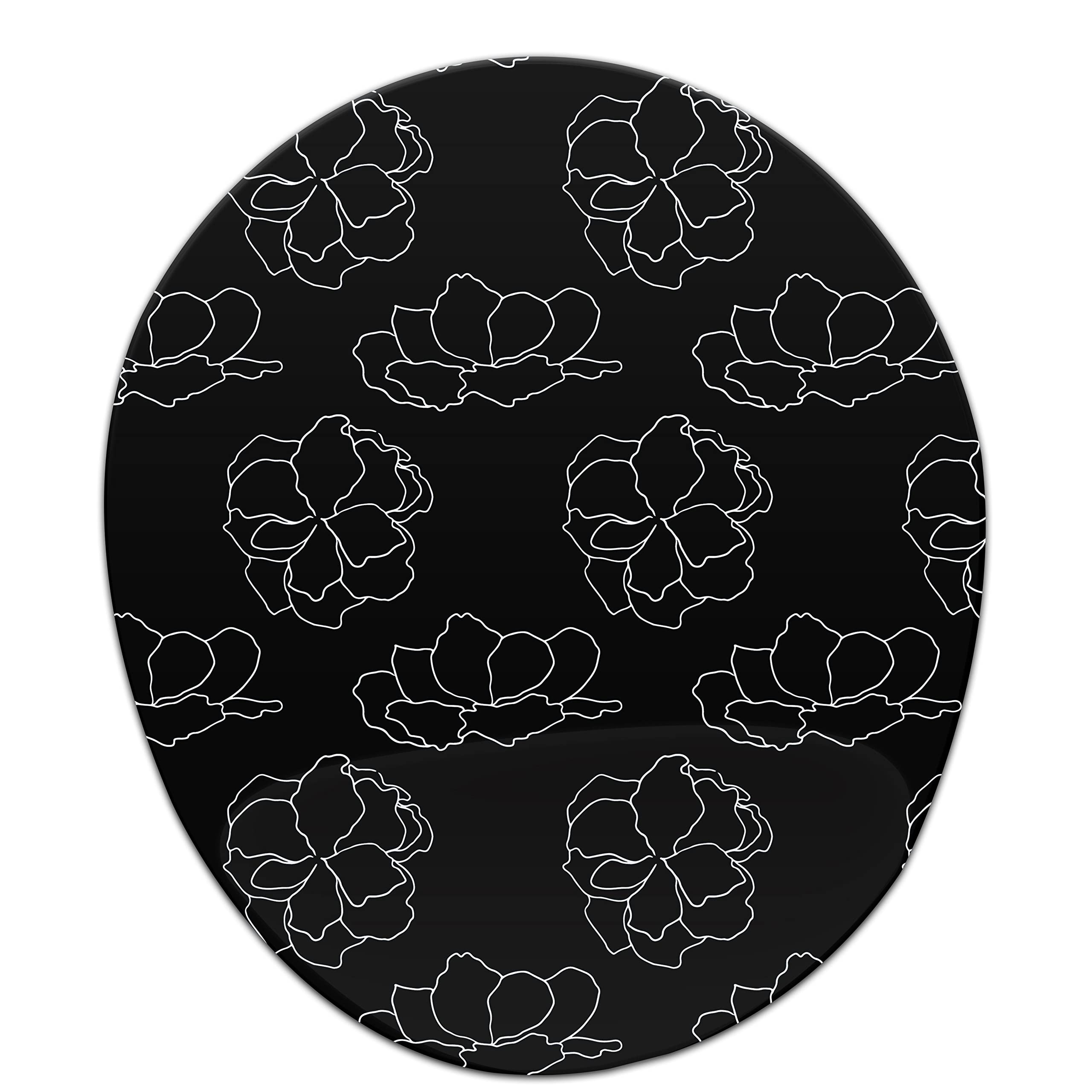 Bonamaison, Tappetino ergonomico per mouse con poggiapolsi, con stampa digitale, anti-tendine, base antiscivolo, per ufficio e casa, dimensioni: 20 x 23 cm