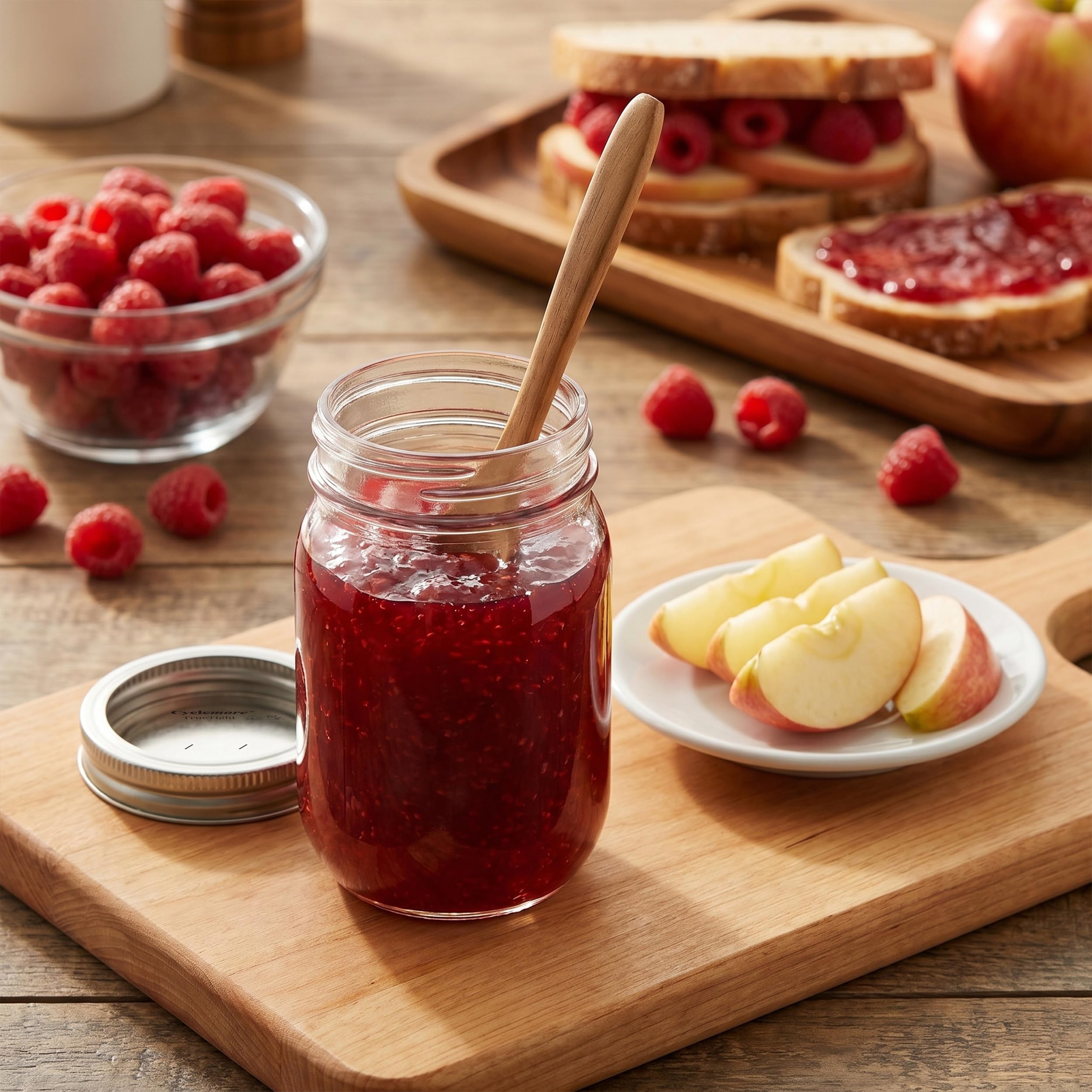 CycleMore 20 szt. 12 oz 350 ml przezroczyste słoiki ze srebrnymi odseparowanymi nakładkami, okrągłe słoiki do Canning Słoiki na miód, dżem, zioło, przysługę ślubną, przechowywanie w kuchni
