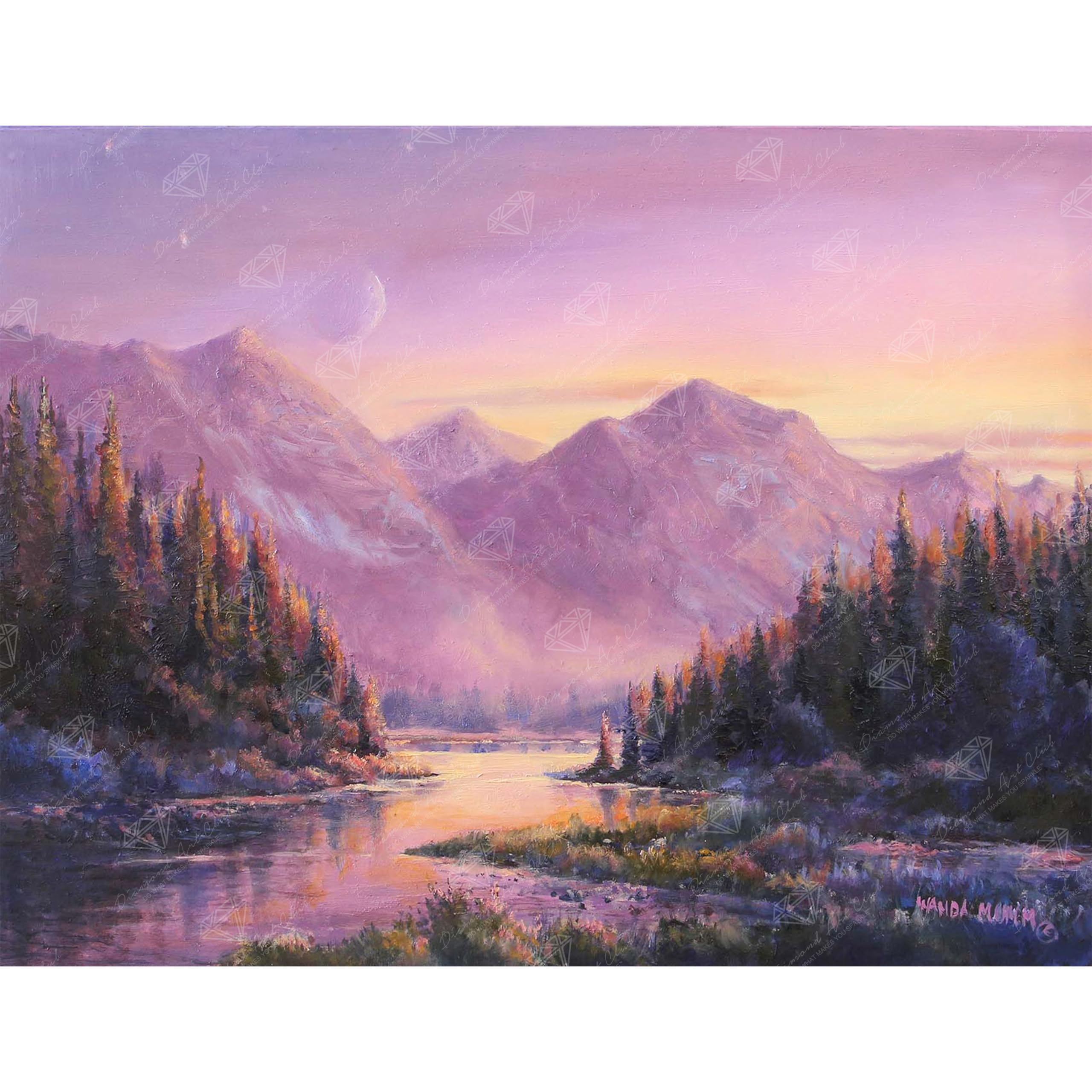 Amazon.com: DIAMOND ART CLUB Purple Mountain Majesty Diamond Art