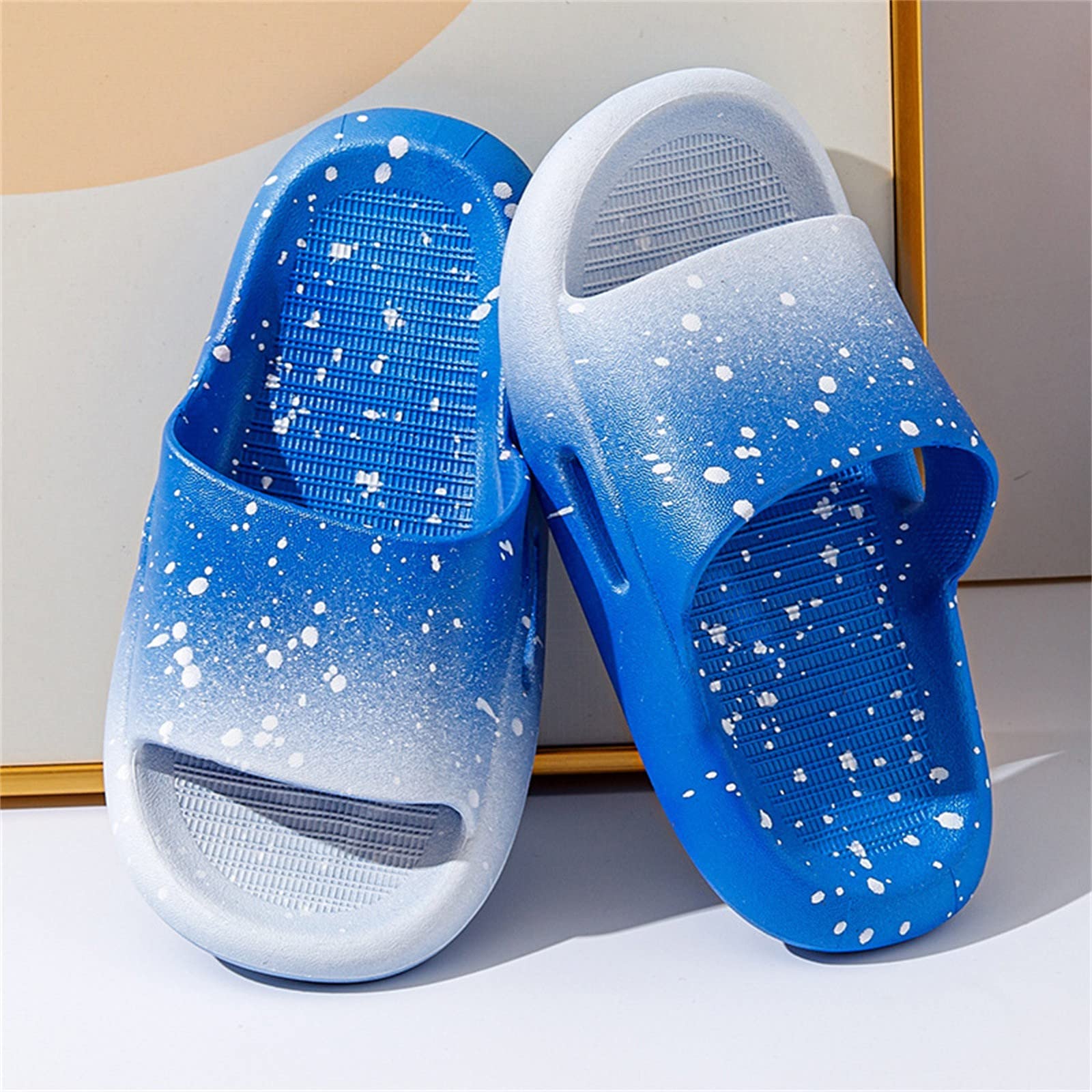 RXZCHH Zapatillas de bebé para niña, Zapatillas Abiertas con Encaje, Zapatos de casa para niña, Sandalias de Suela Blanda para bebé, Zapatos de Princesa para Mujer, Unisex