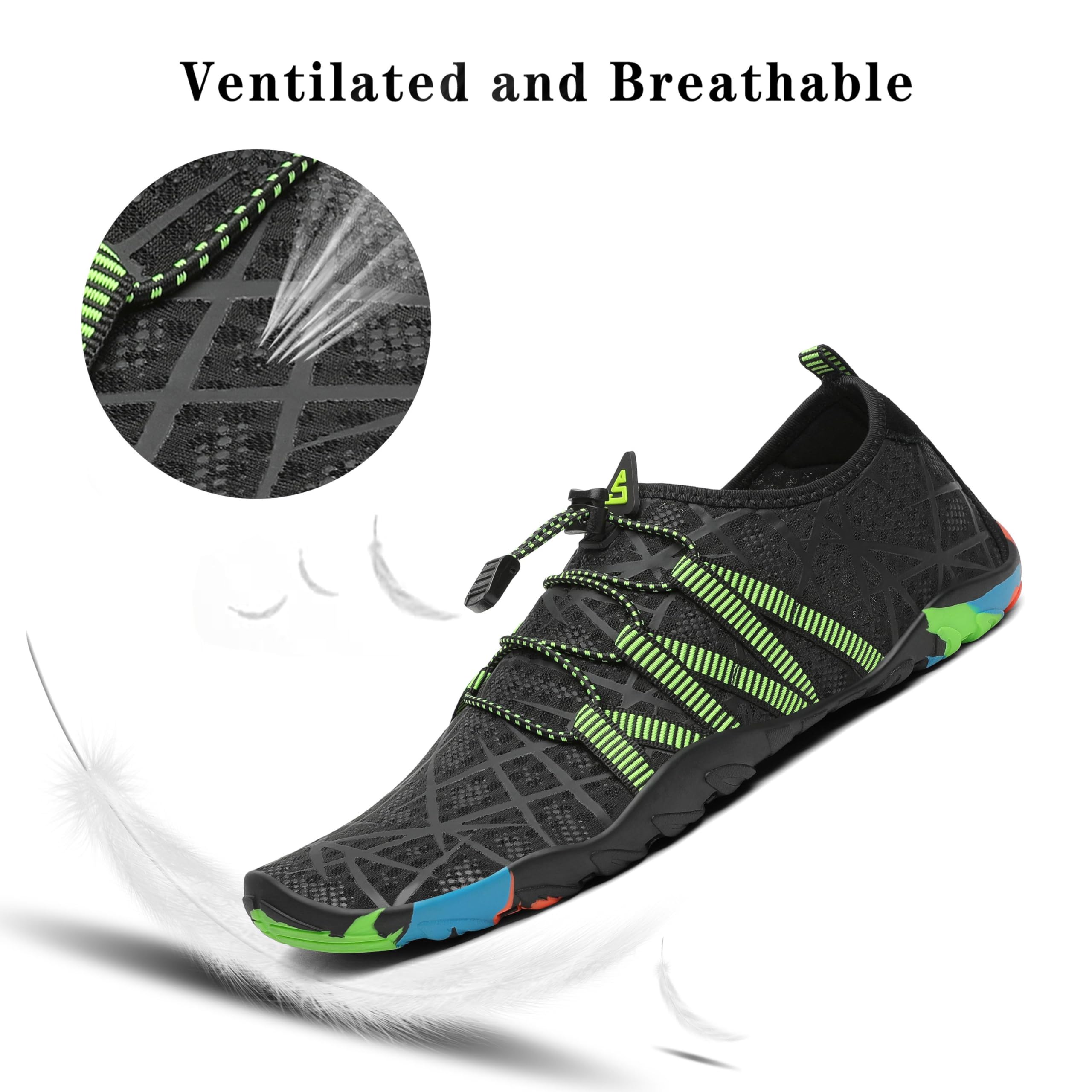SAGUARO Zapatillas de Agua para Hombre Mujer Secado Rápido Escarpines Transpirable Antideslizantes Zapatos de Playa, GR.35-48