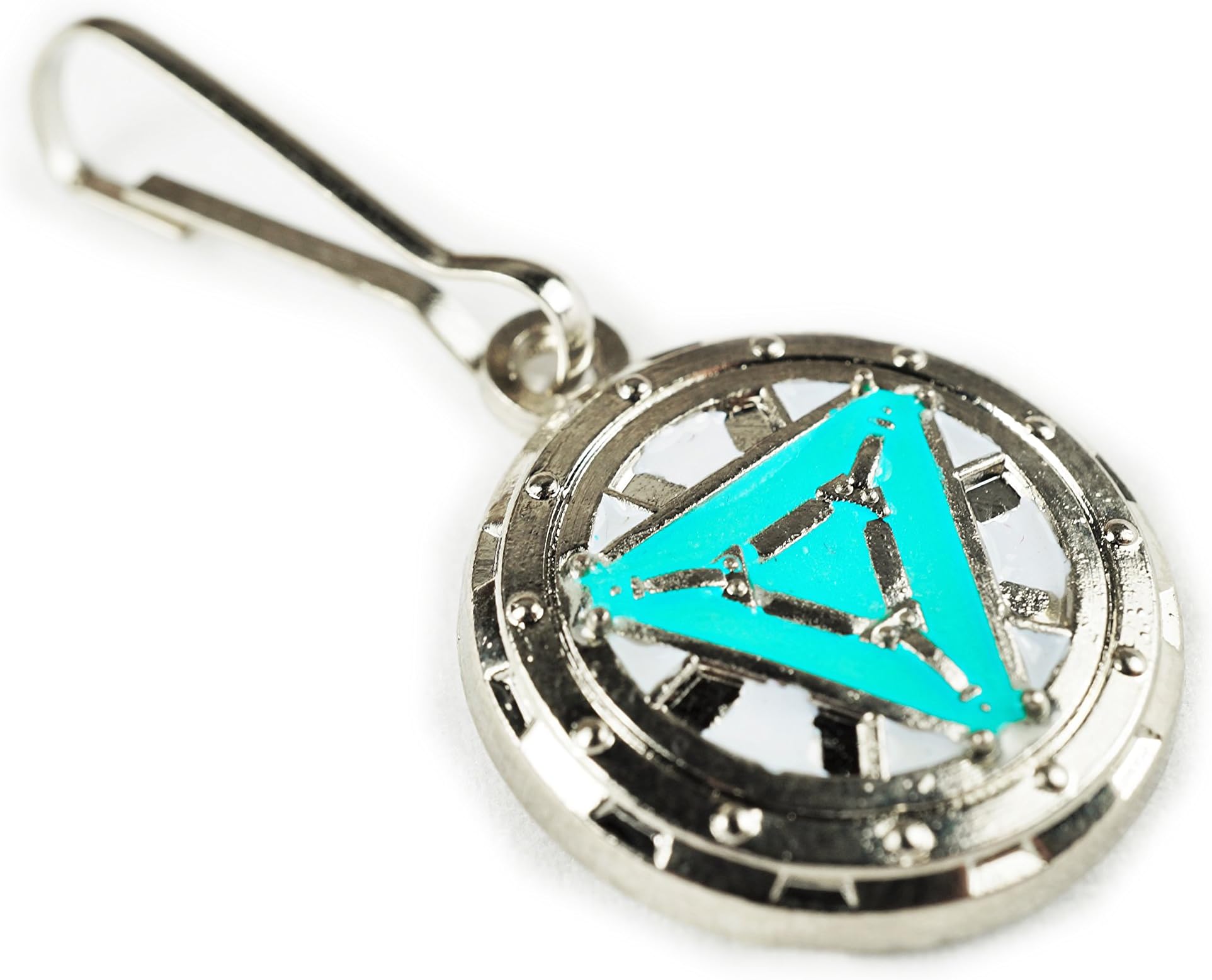 Iron Man Heart Vibranium Reactor Arc Glow Suit Jacket Backpack ZIPPER PULL CLIP