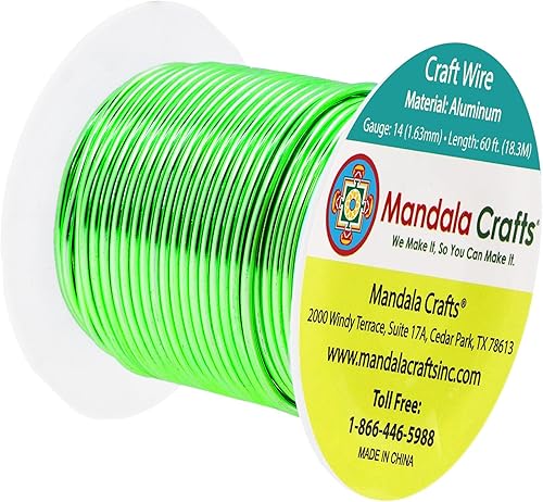 Miniatura 326 de Mandala Crafts - Alambre de aluminio anodizado de calibre 22 para hacer joyas - 121.92 m de alambre flexible de color en tonos pastel - Flexible