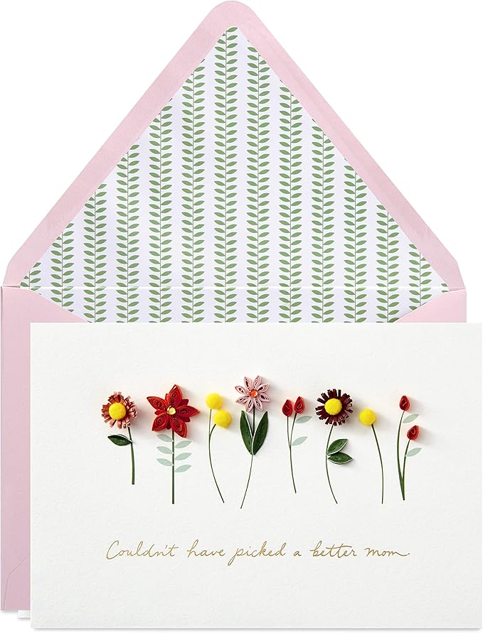 Hallmark Signature Mothers Day Card (Quilled Flowers