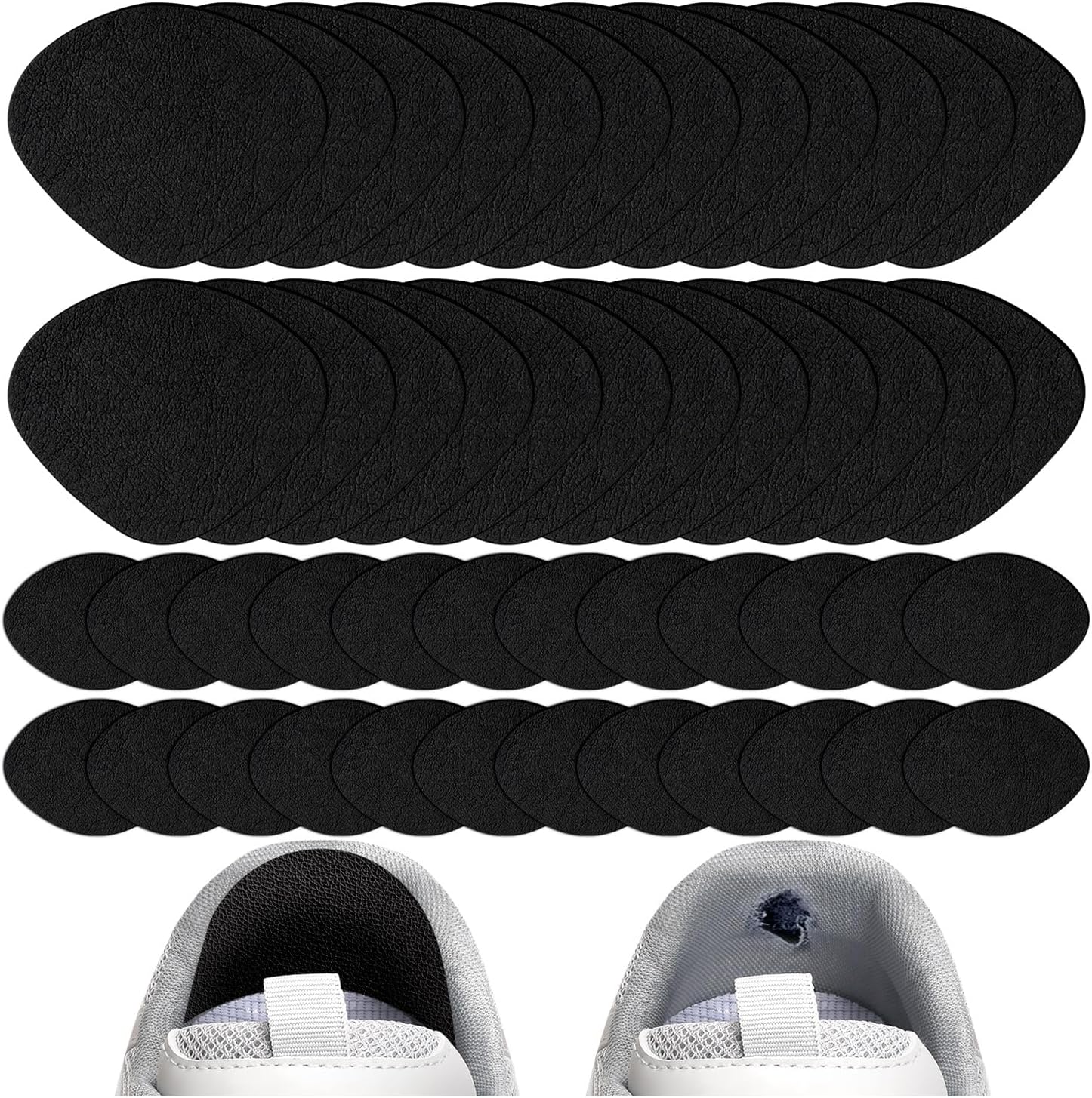 Shoe Heel Repair, 4 Pairs Adhesive Inside Shoe Heel Patch Pad for Sneaker Holes