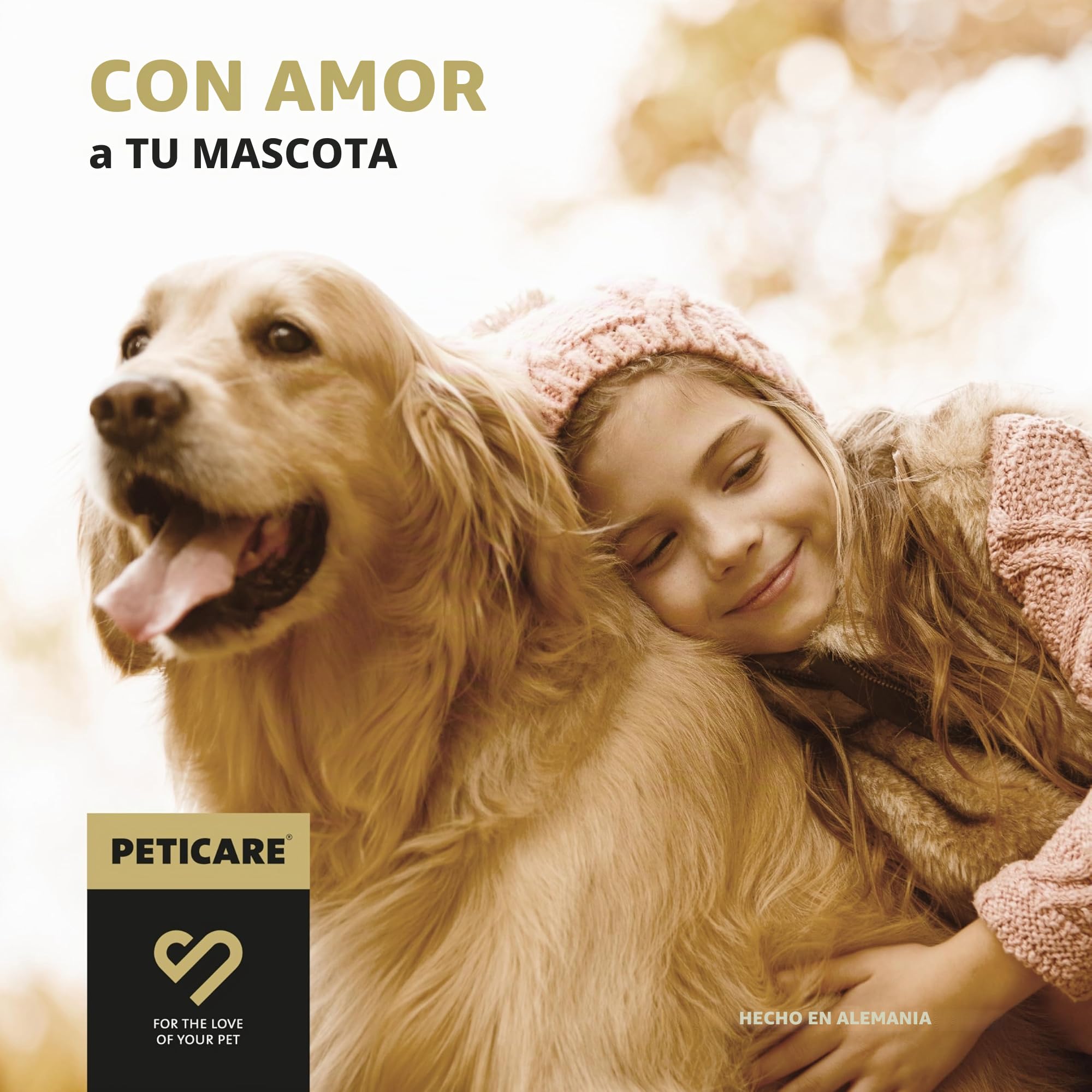 Peticare Loción para Perros Piel Sensible | En Casos de Dermatitis, eccema o neurodermatitis | Calma el picor & favorece la regeneración | Sistema PRS® Efecto prolongado – petDog Health 2100