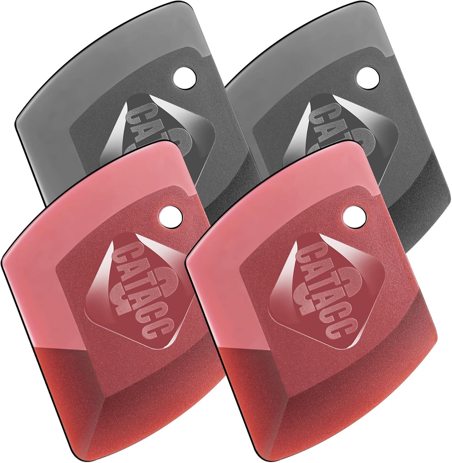 Pan Scrapers Set, 4 Pack Non Scratch Flexible Dish Scraper