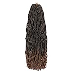 12 Inch Faux Locs Crochet Hair T30 7 Packs Soft Locs Crochet Hair Extensions 12 Strands Crochet Goddess Locs Hair for Women Girls