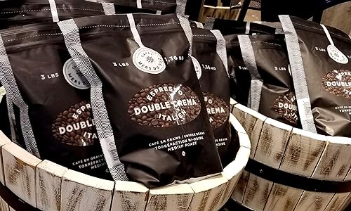 Miniatura 4 de LA CIE DES MERS DU SUD - Granos de café enteros para expreso, 3 libras (3.0 lbs), tostado medio, espresso doble crema italiano, grano entero, 1 bolsa