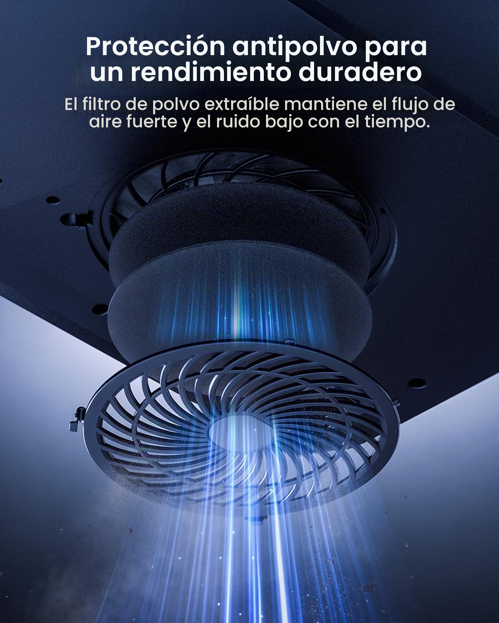 llano V12 Ultra Base Refrigeradora para Laptop con Control de Software Inteligente, Soporte Ventilador RGB para Laptop Gaming, Ventilador Turbo 5.5", 3 *USB 3.0 para Laptops de 15.6" a 19"