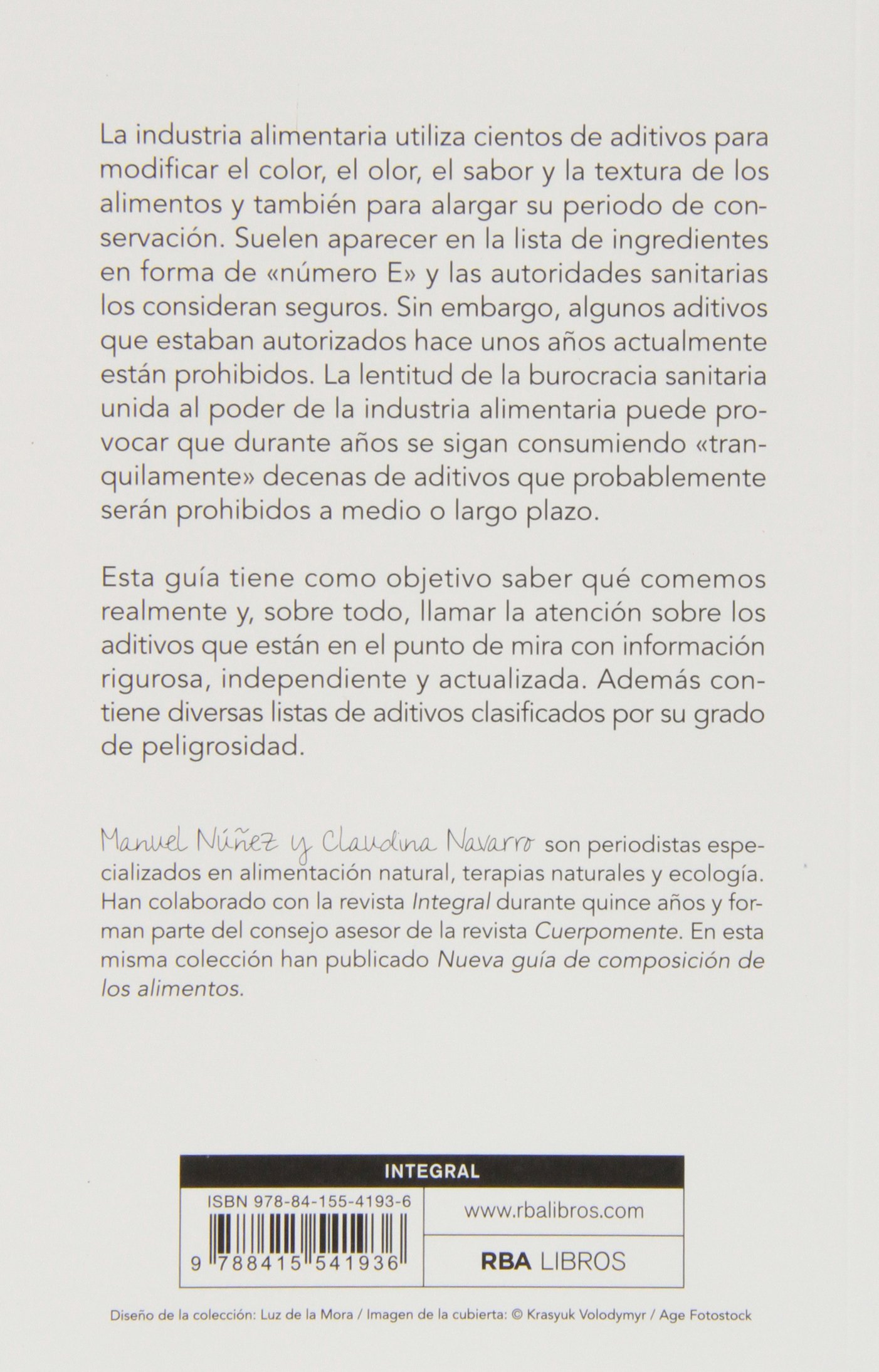Guia completa de aditivos alimentarios