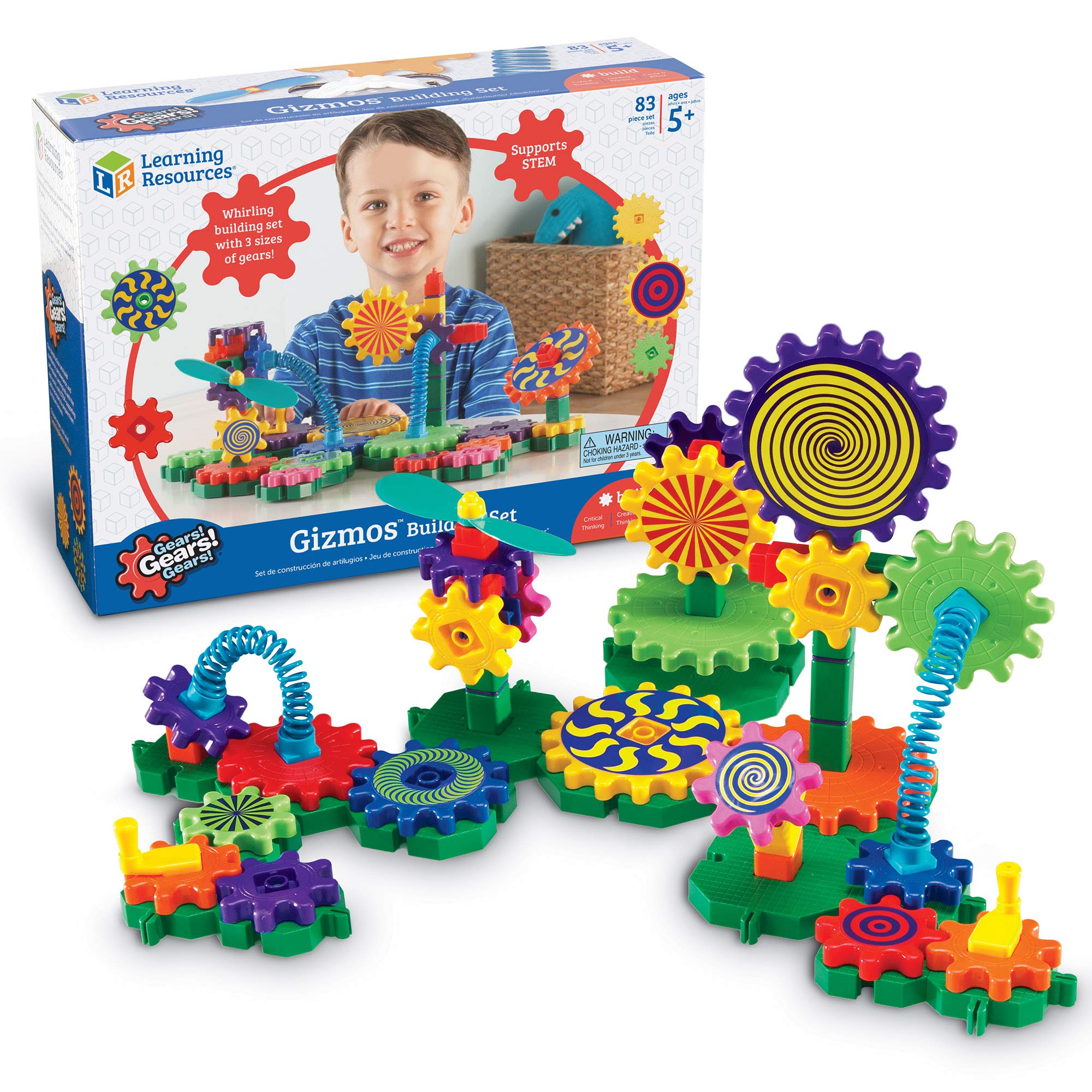 Learning Resources Gears! Gears! Gears! – Set Da Costruzione Mega 235 Pezzi – Gioco STEM Per Bambini Dai 4 Anni