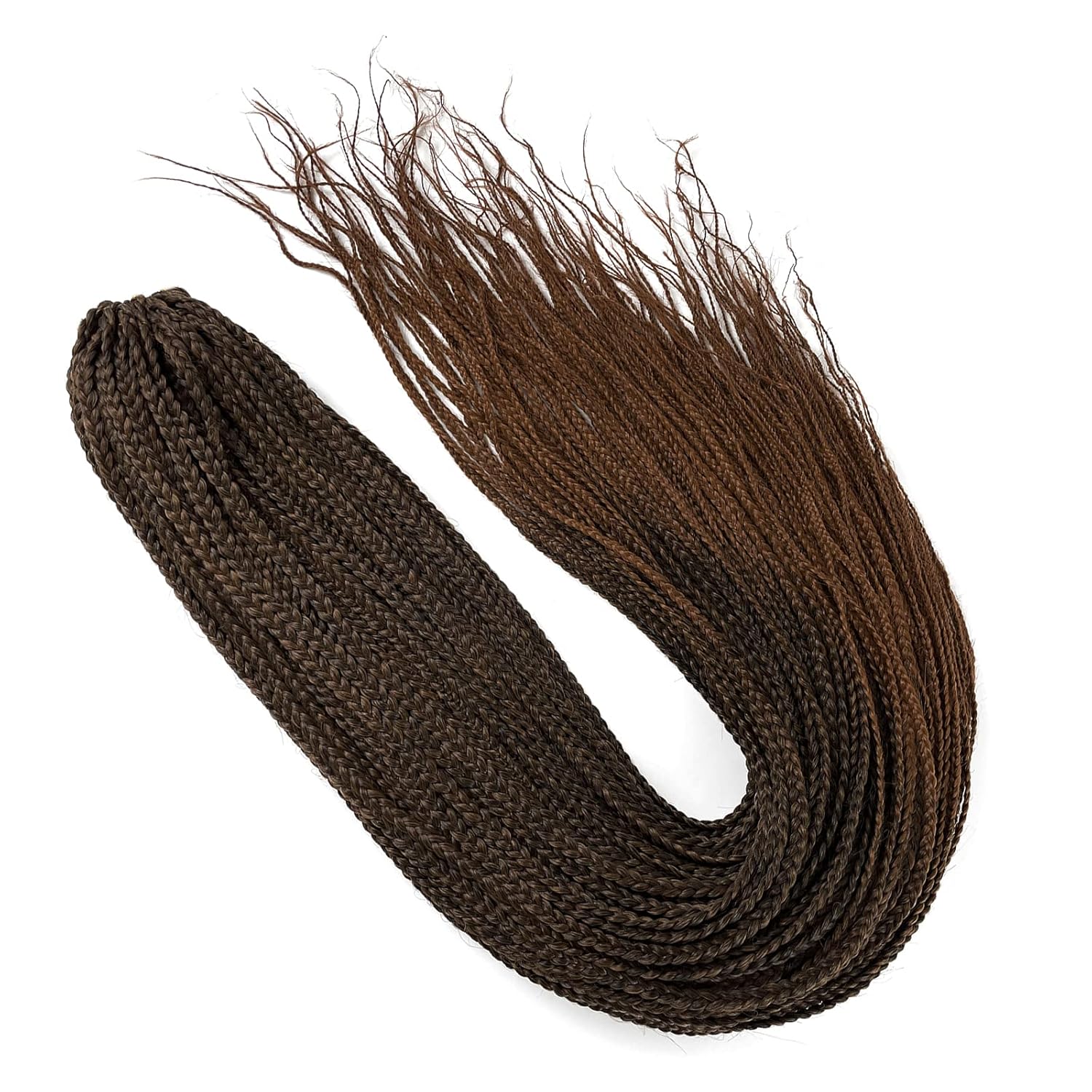 Ombre Blonde Box Braid Crochet Hair 1B/27/613 20 Inch Pre Looped Crochet Braids Knotless Small Size Crochet Box Braids Pre-looped Crochet Hair for Black Women (T1B/27/613, 20 inch box braids 6 packs)
