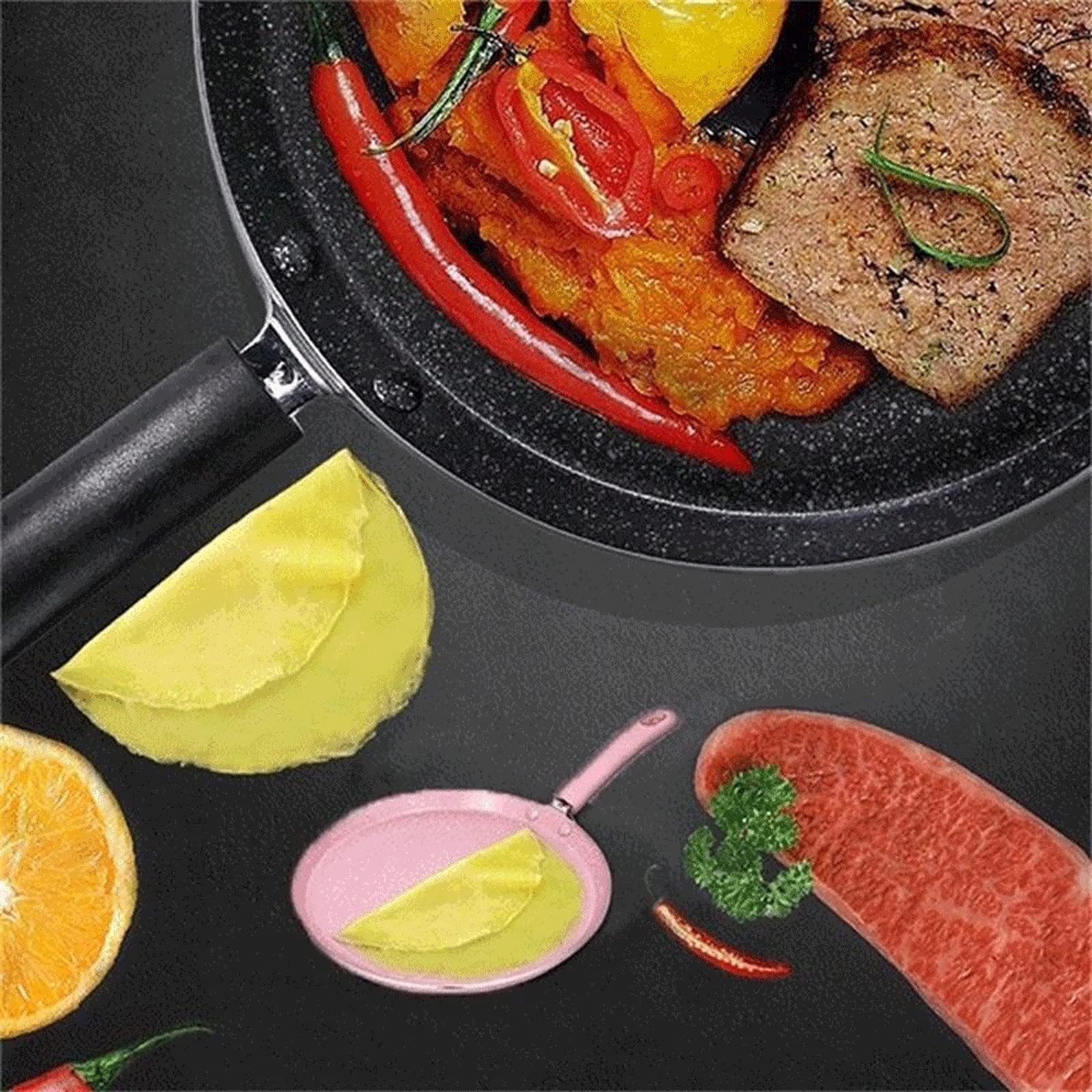 Poêle à Frire antiadhésive en Alliage d'aluminium, poêle à crêpes, œufs, Steak, poêle à Pizza, ustensiles de Cuisine, S,S