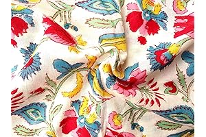 Vivid Hand Block Print Fabric: Unleash Creativity with Exceptional Quality