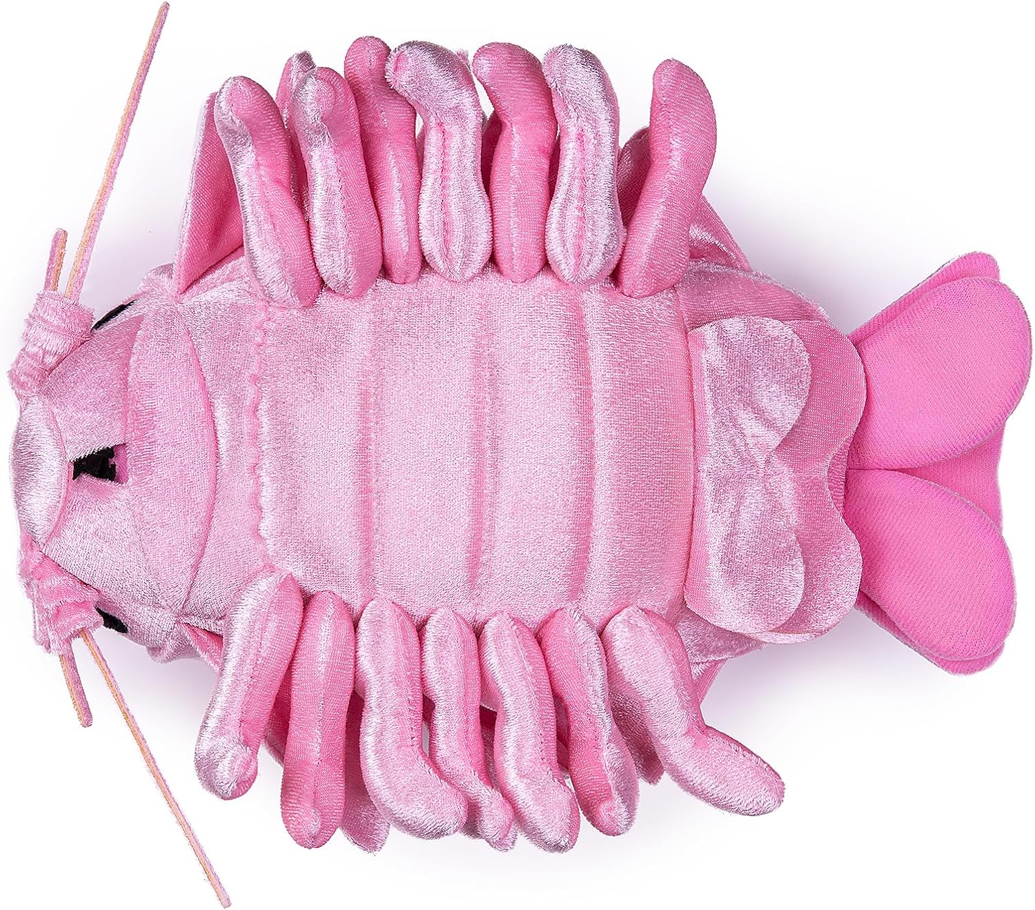 ZHONGXIN MADE Isopod Plush - Lifelike 12” Pink Isopod Stuffed Animal, Realistic Bathynomus Giganteus Arthropod Insect Plushie, Soft Crustaceans Animals Toys Model Dolls Gifts for Kids