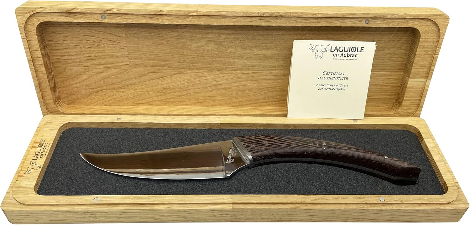 Laguiole en Aubrac Handmade Cheese Knife 'Le Buron' KMF99WEI/LZB1 Wenge Handle