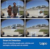 Tapo TP-Link D235 Wi-Fi Security Camera, 2K HD Resolution, 360 Degree Rotation with Tilt, Color Night Vision, Two-Way Audio, Motion Detection, IP65 Waterproof - 6