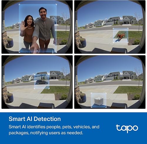 Tapo TP-Link D235 Wi-Fi Security Camera, 2K HD Resolution, 360 Degree Rotation with Tilt, Color Night Vision, Two-Way Audio, Motion Detection, IP65 Waterproof - 6