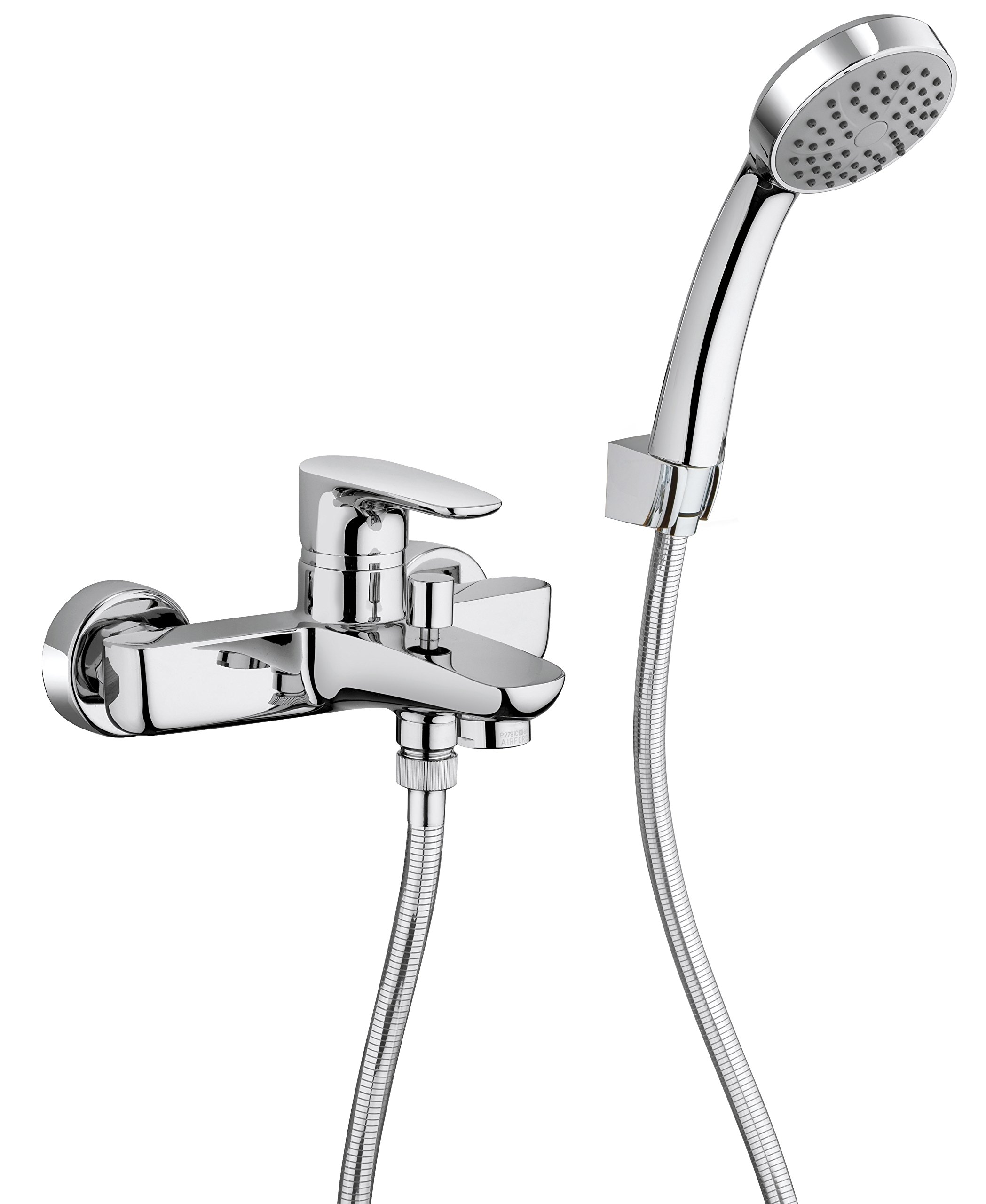 Gruppo miscelatore VASCA esterno - codice 47cr100 serie PARALLEL - Finitura Cromo Lucido - PAINI Rubinetterie - made in ITALY.
