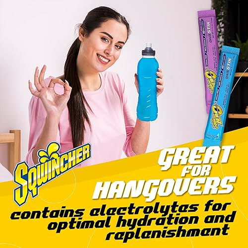 Miniatura 4 de Sqwincher Zero - Mezcla de bebidas en polvo con electrolitos surtidos sin azúcar de 5 sabores Qwik Stik (50) paquete por Schoolhouse Snacks