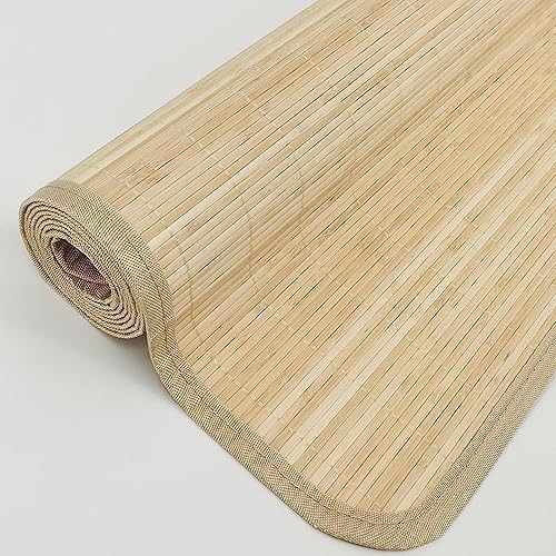 Miniatura 4 de Tapete plegable de bambú para cama de verano, transpirable, absorbente y refrescante, para dormir mejorado, duradero y cómodo, para el hogar, la