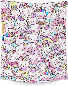 Unicorn Blanket Gifts - 50"x60" Cute Throw for Girls & Women - Pink Soft Fuzzy Blankets for Bed, Couch & Living Room