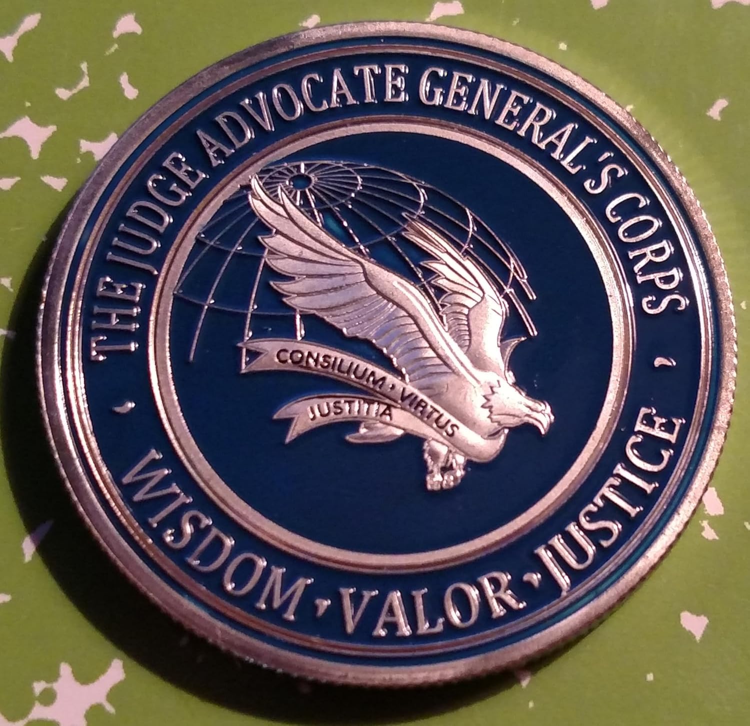 Artist Unknown Air Force JAG Judge Advocate General #1229 Military Honor Challenge Coin