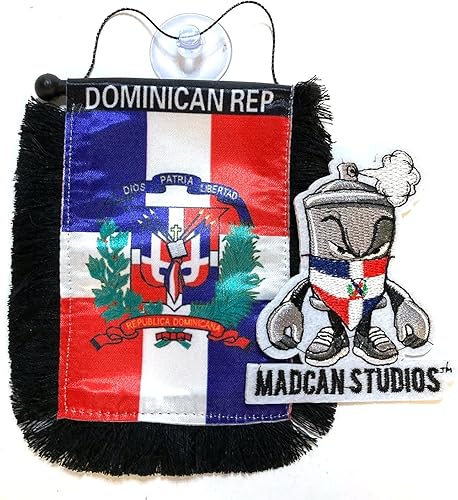PRK 14 Banderas para Coches República DominicanaEstados Unidos Banderas Republica Dominicana & Estados Unidos
