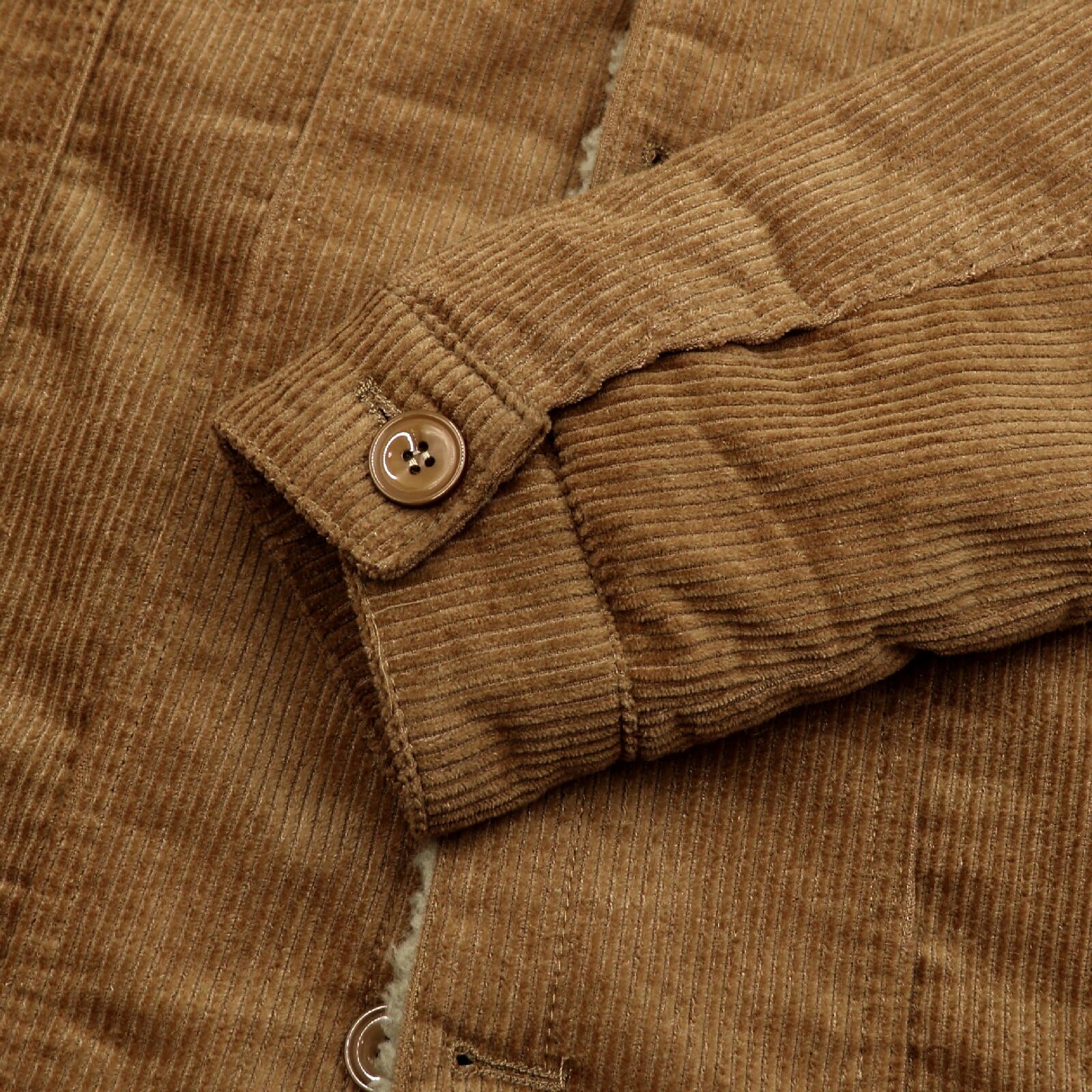 Giacca in velluto a coste da Uomo, Giacca da Camionista Calda in Pile Militare, Antivento Cappotto Cargo, Giacca Invernale con Bottoni