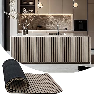 94.5 x 23.6 in Acoustic Wood Wall Panels,3D Flexible Soundproof Wall Panels,Wood Slat Wall Panel for Interior Wall Decor (White Oak)