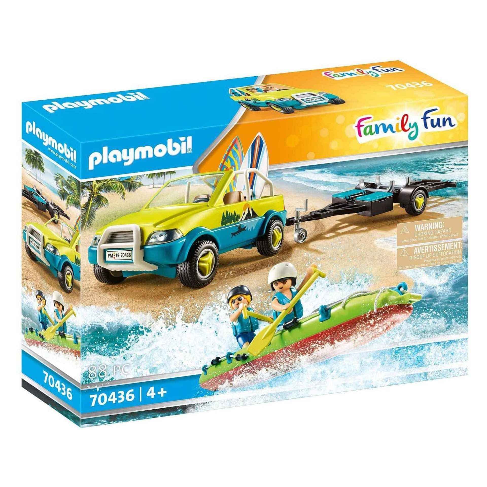 PLAYMOBIL Wild Life 5669 - Camping Pick-up Et Canoë - Neuf Sous Blister