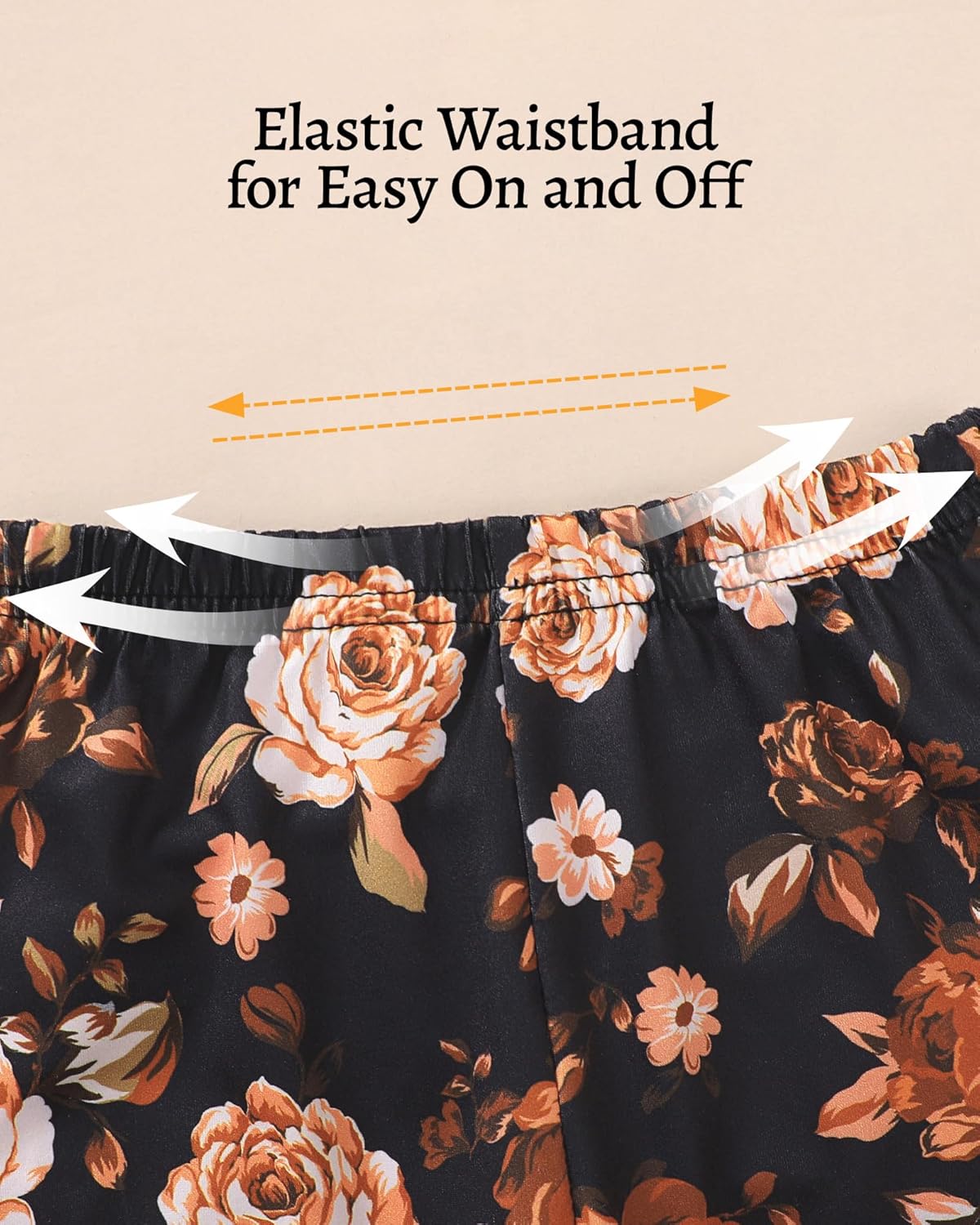 SANMIO Toddler Girl Clothes Long Sleeves Ruffle Top Floral Pants Cute Fall Winter Daily Casual Toddler Outfits - Image 7