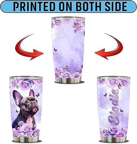 Miniatura 6 de Regalos personalizados con temática francesa para mujeres, vaso de acero inoxidable aislado para niñas, esposa, hija, taza de café de 20 onzas,