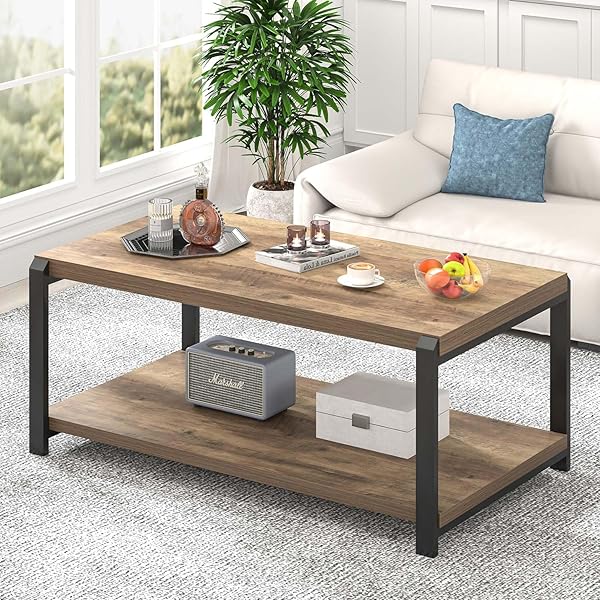 Modern Oak Table with Storage Shelf